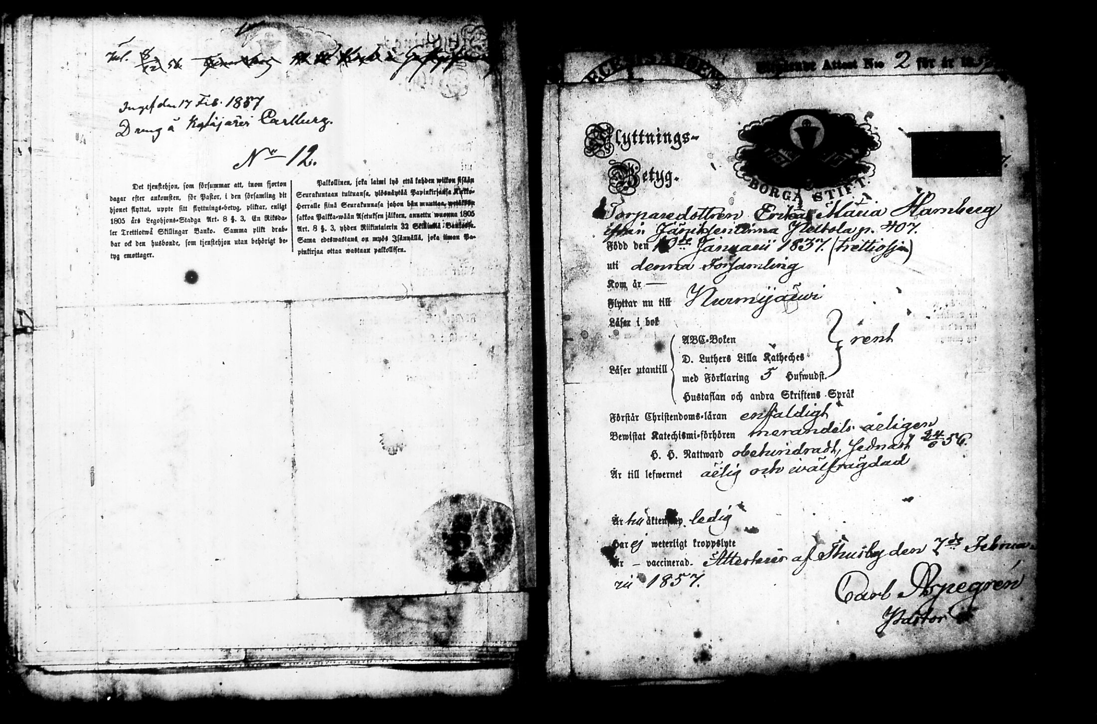 [ ../kirjat/Kirkonkirjat/nurmijarvi/muuttokirjoja_1857-1861_tk350-351/kuvat/19.jpg ]