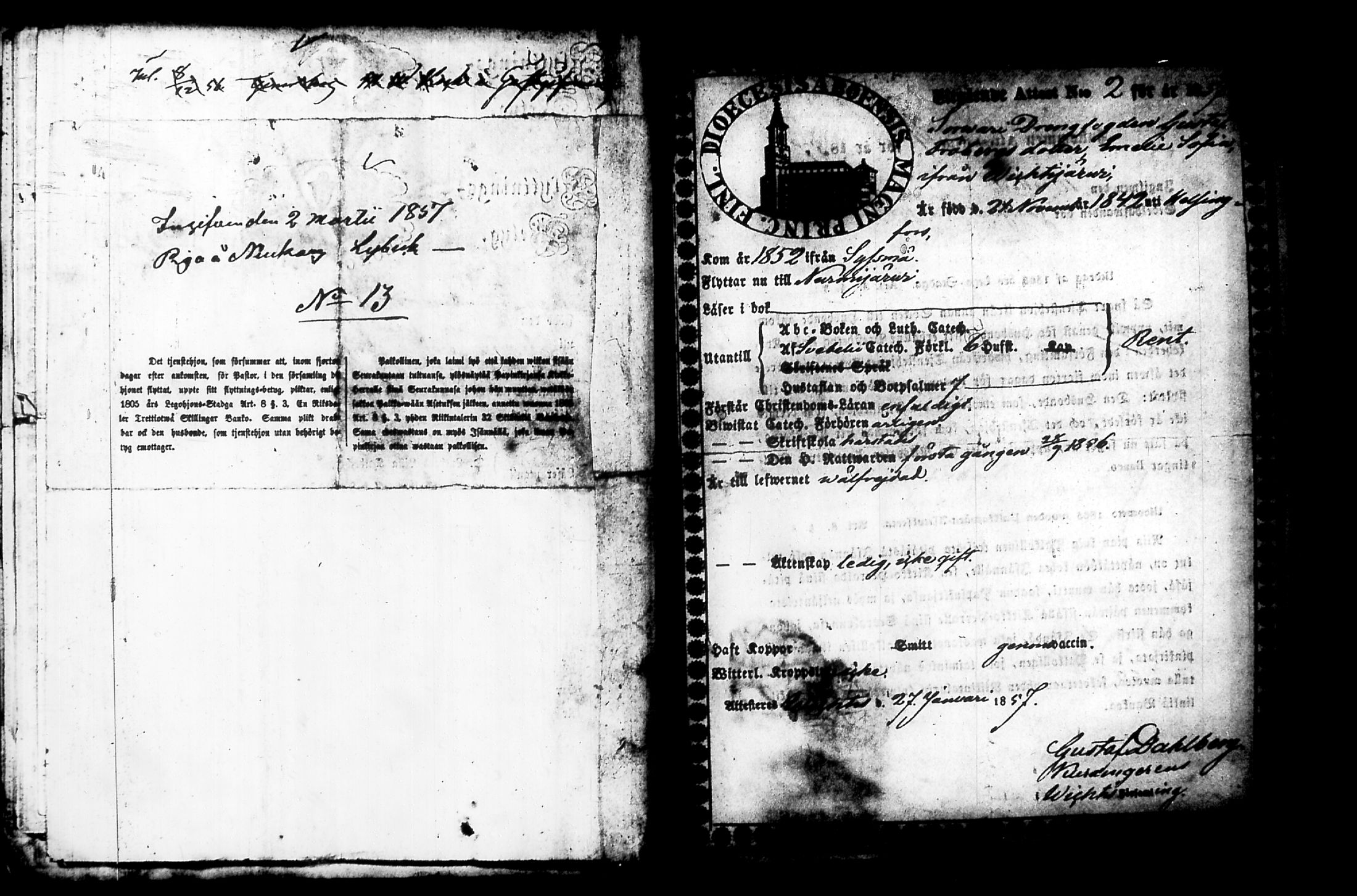 [ ../kirjat/Kirkonkirjat/nurmijarvi/muuttokirjoja_1857-1861_tk350-351/kuvat/20.jpg ]