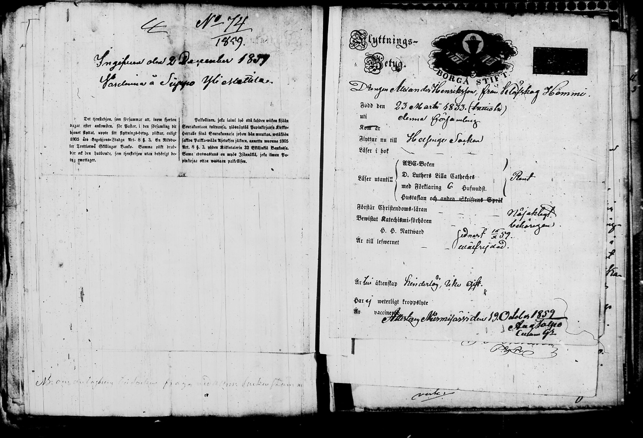 [ ../kirjat/Kirkonkirjat/nurmijarvi/muuttokirjoja_1857-1861_tk350-351/kuvat/207.jpg ]