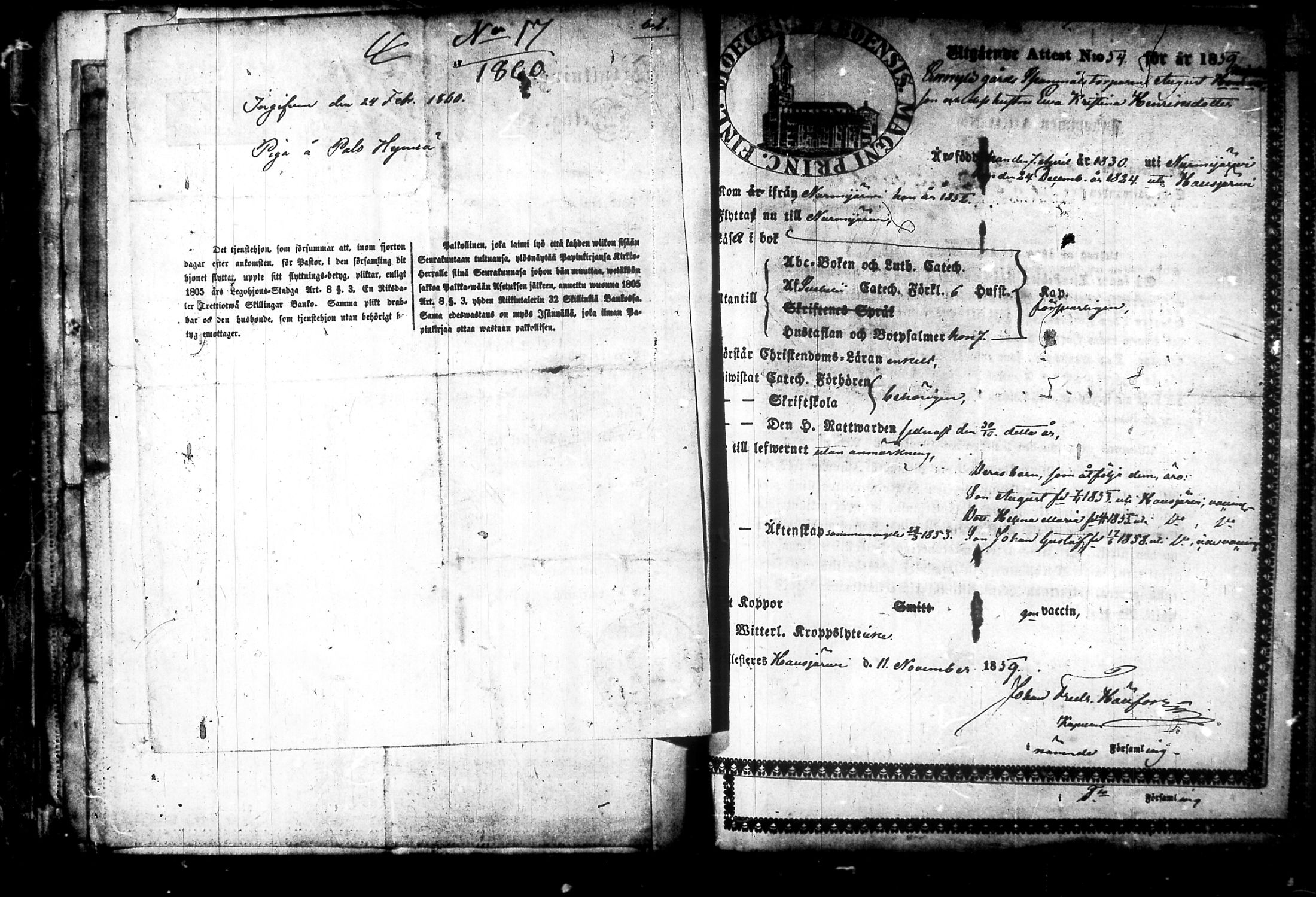[ ../kirjat/Kirkonkirjat/nurmijarvi/muuttokirjoja_1857-1861_tk350-351/kuvat/234.jpg ]