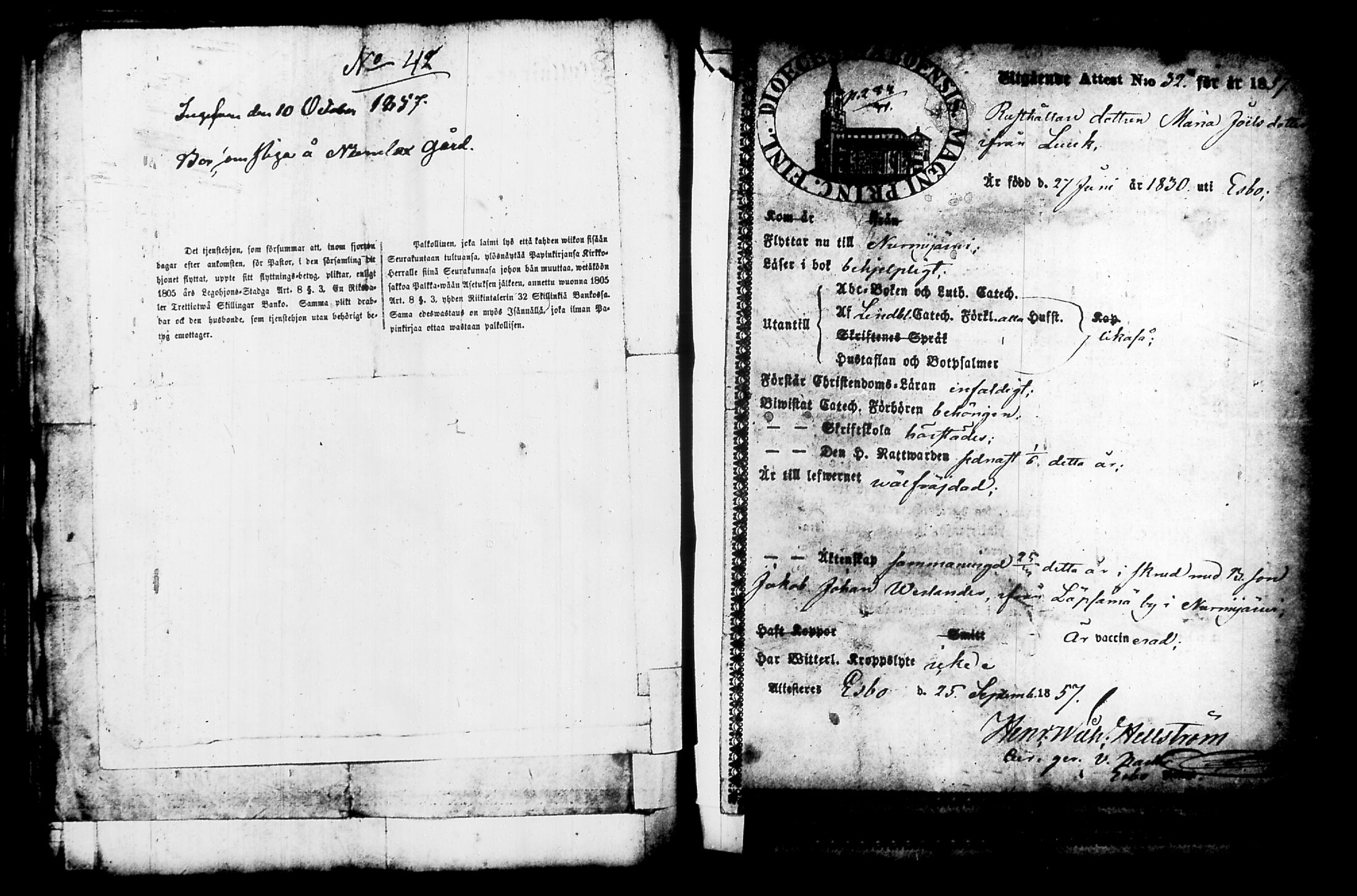 [ ../kirjat/Kirkonkirjat/nurmijarvi/muuttokirjoja_1857-1861_tk350-351/kuvat/52.jpg ]