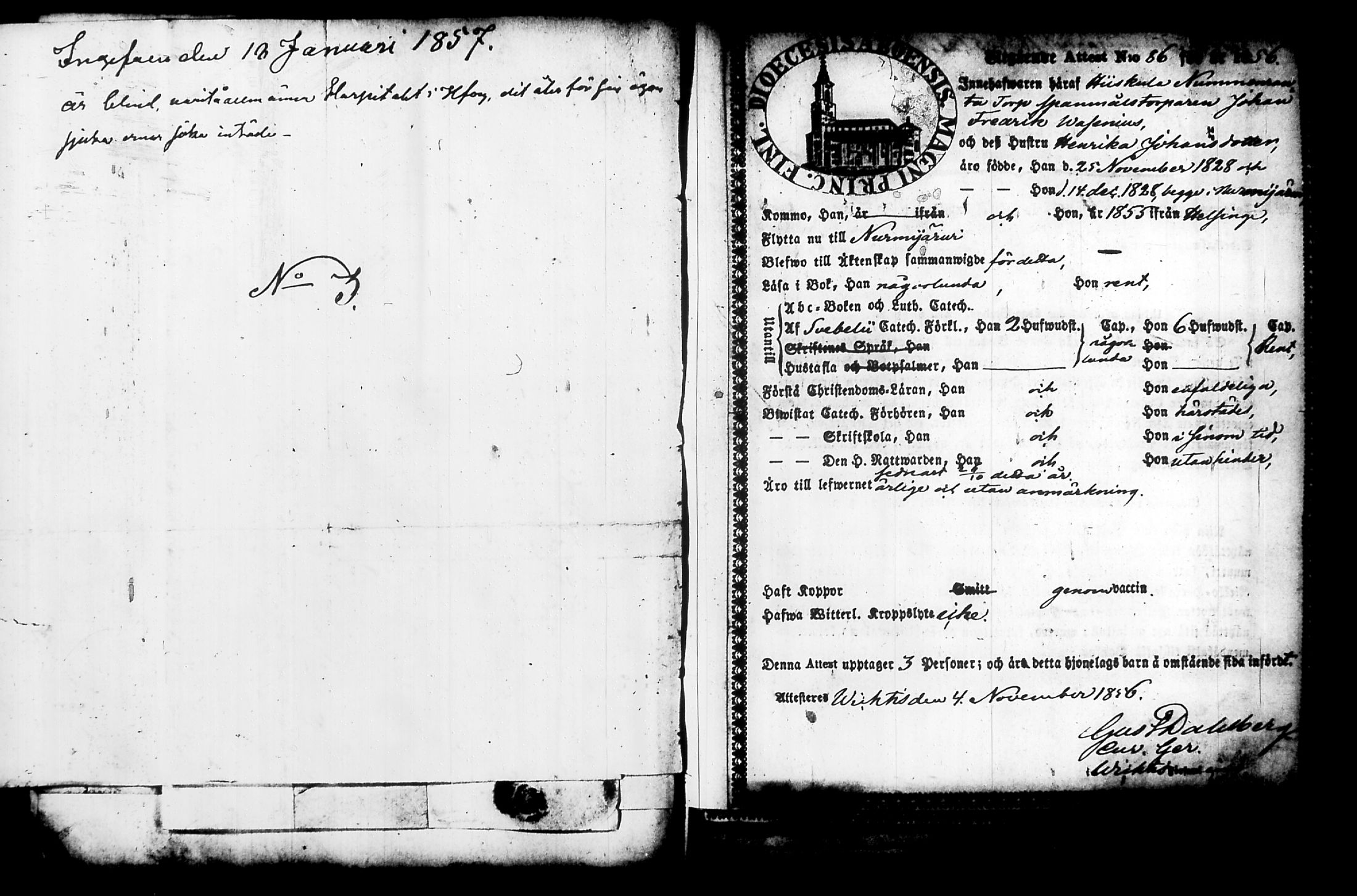 [ ../kirjat/Kirkonkirjat/nurmijarvi/muuttokirjoja_1857-1861_tk350-351/kuvat/9.jpg ]