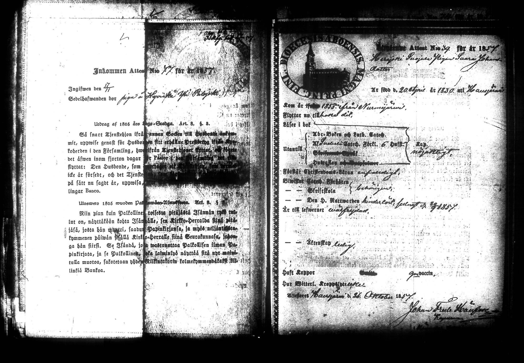 [ ../kirjat/Kirkonkirjat/nurmijarvi/muuttokirjoja_1857-1861_tk350-351/kuvat/93.jpg ]