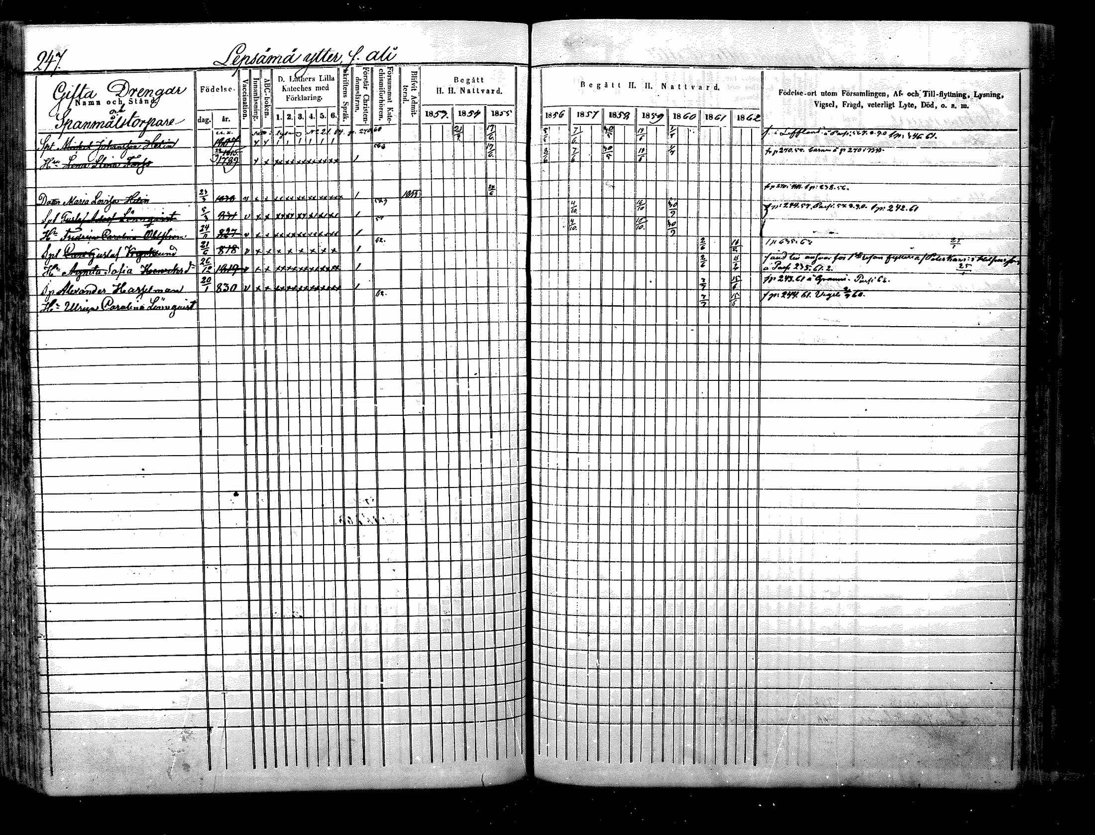 [ ../kirjat/Kirkonkirjat/nurmijarvi/rippikirja_1853-1862_mko103-113/kuvat/251.jpg ]