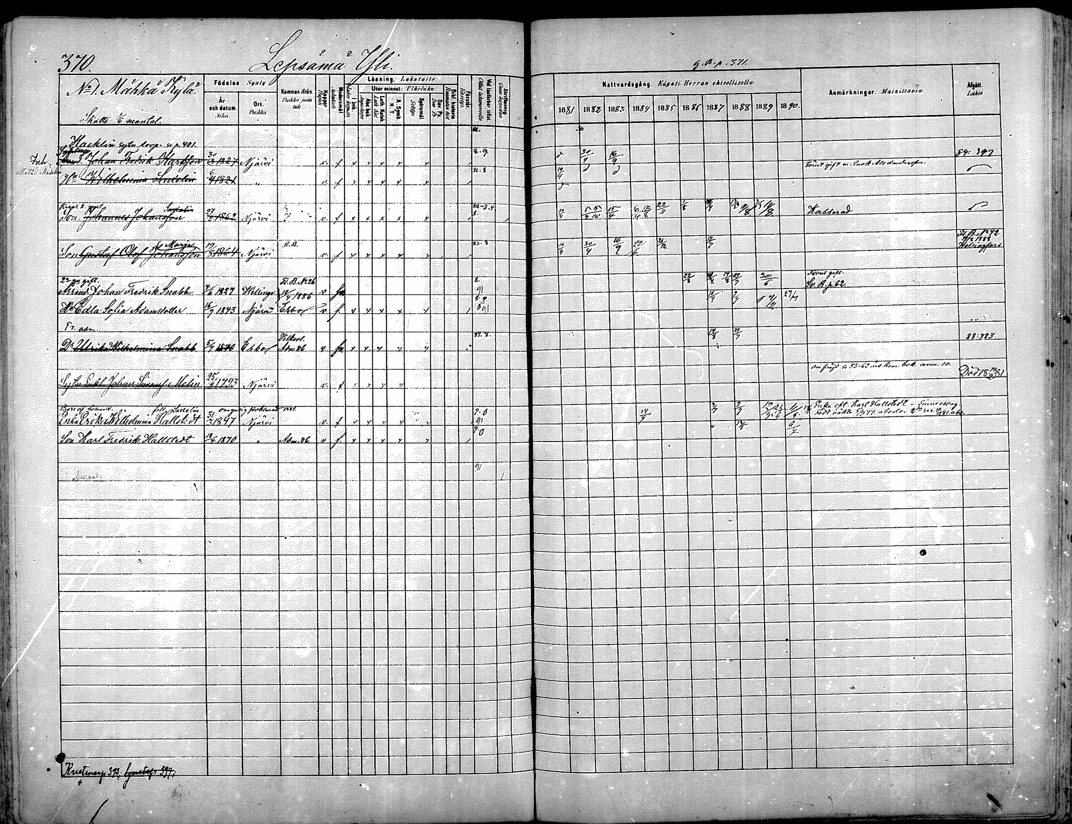 [ ../kirjat/Kirkonkirjat/nurmijarvi/rippikirja_1881-1890_mko181-196/kuvat/389.jpg ]