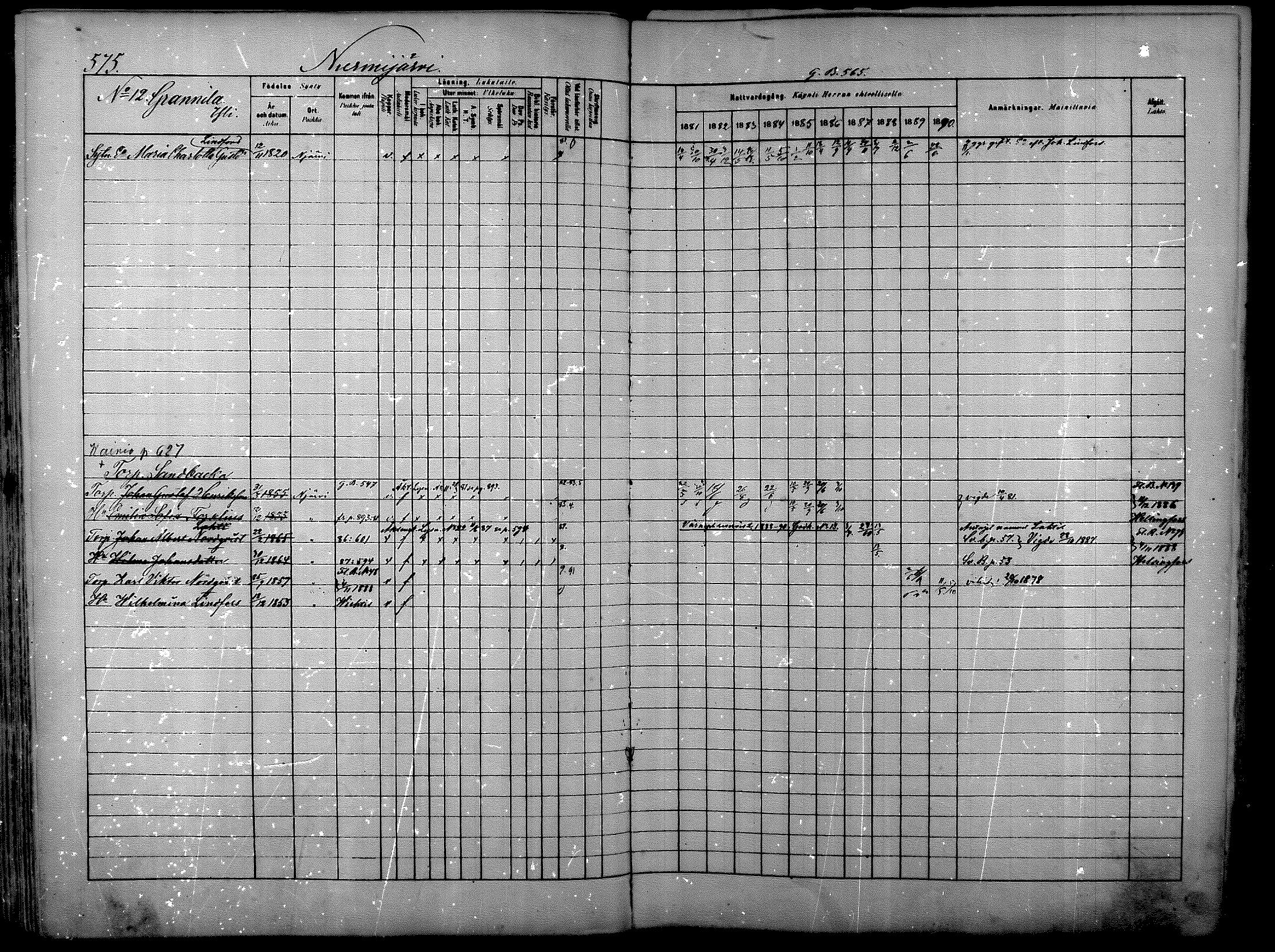 [ ../kirjat/Kirkonkirjat/nurmijarvi/rippikirja_1881-1890_mko197-211/kuvat/134.jpg ]