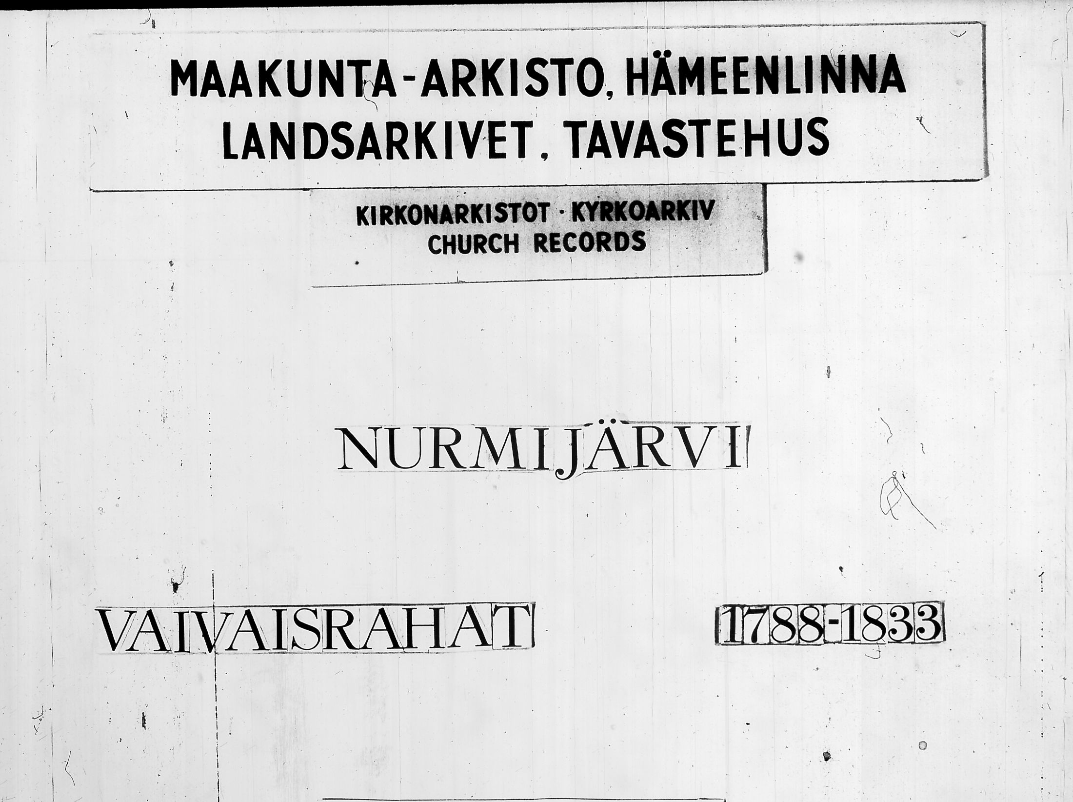 [ ../kirjat/Kirkonkirjat/nurmijarvi/vaivaisrahoja_1788-1833_tk352/kuvat/1.jpg ]
