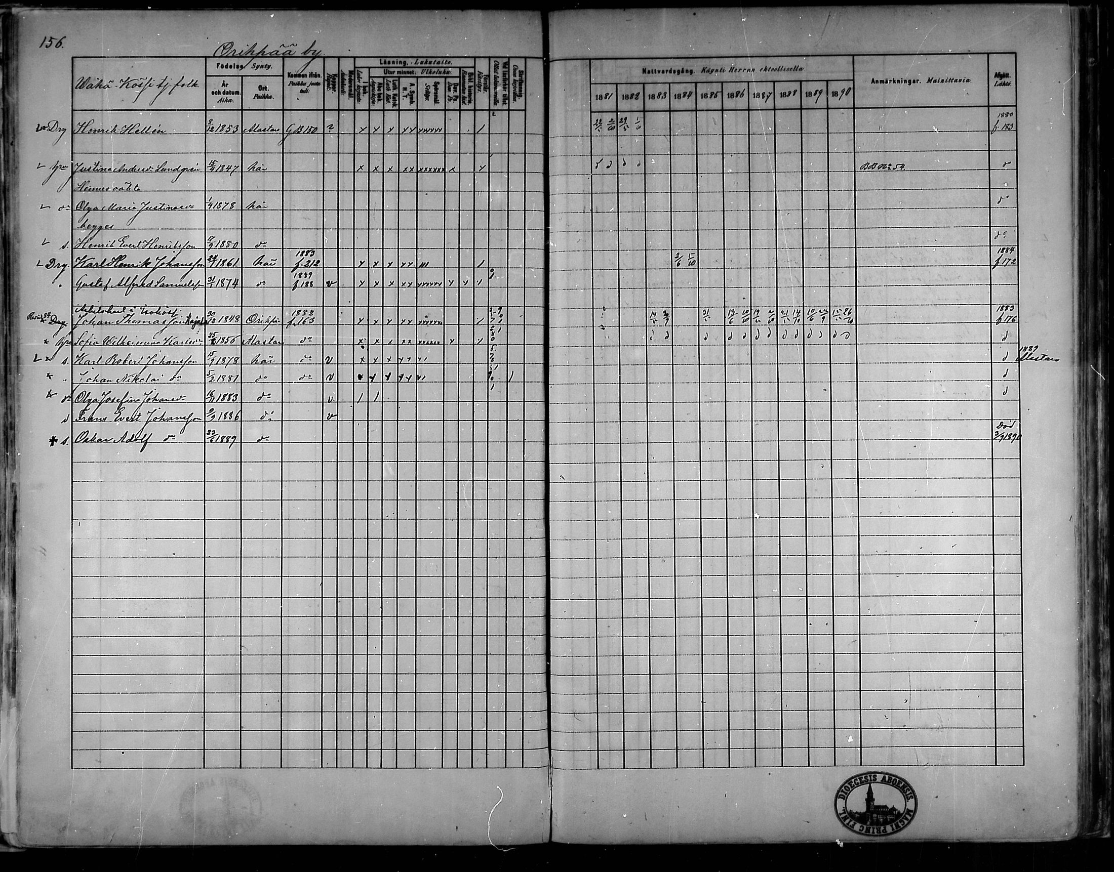[ ../kirjat/Kirkonkirjat/oripaa/rippikirja_1880-1890_mko14-22/kuvat/146.jpg ]