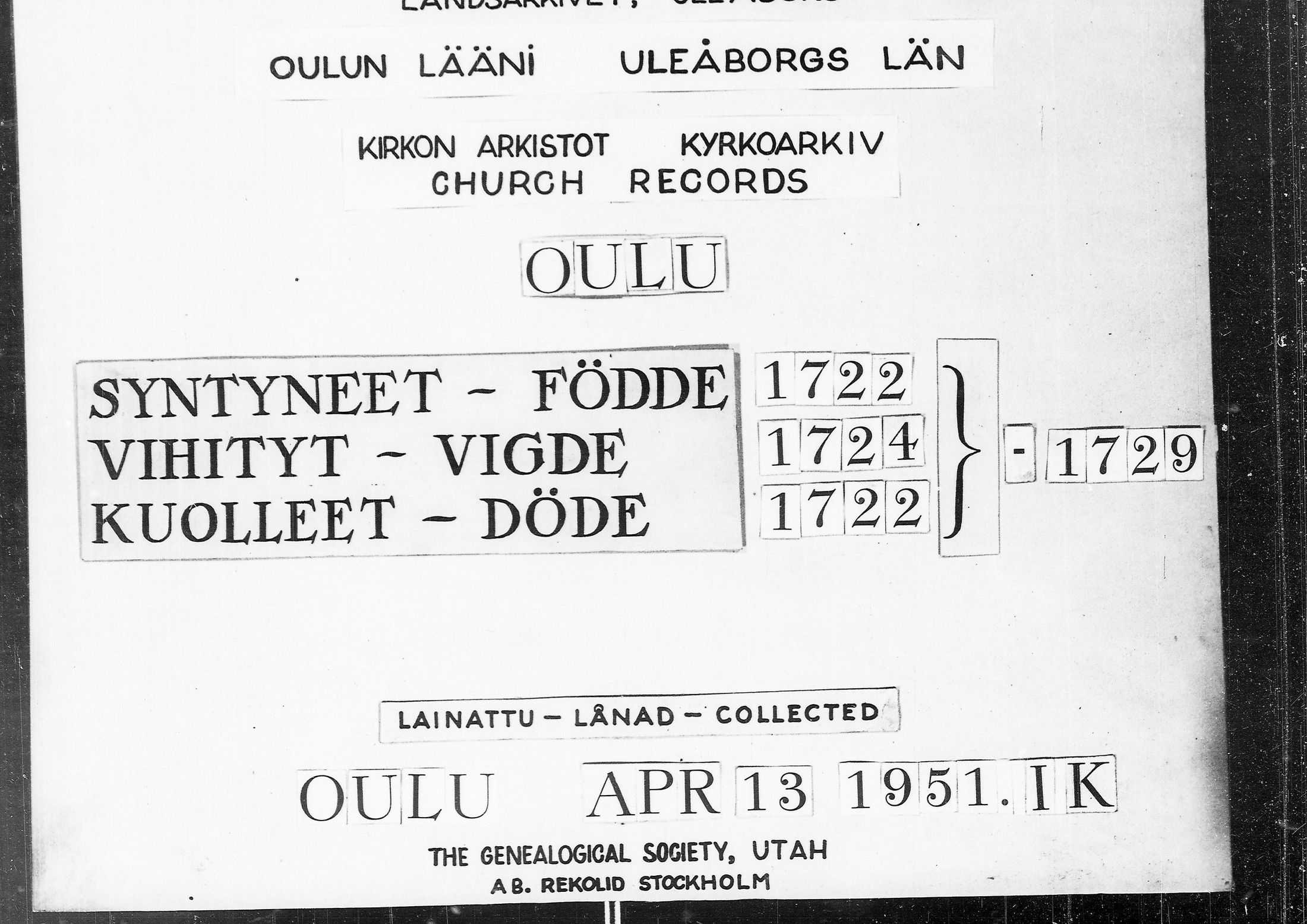 [ ../kirjat/Kirkonkirjat/oulu/syntyneet-vihityt-kuolleet_1722-1729_tksrk_ik136/kuvat/1.jpg ]