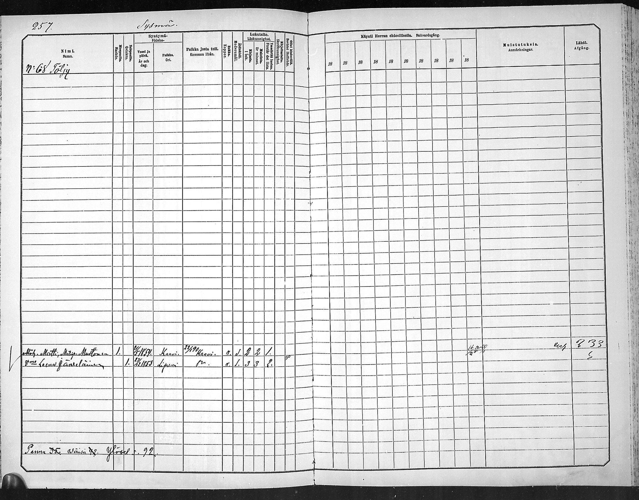 [ ../kirjat/Kirkonkirjat/outokumpu/rippikirja_1881-1890_mko1-13/kuvat/258.jpg ]