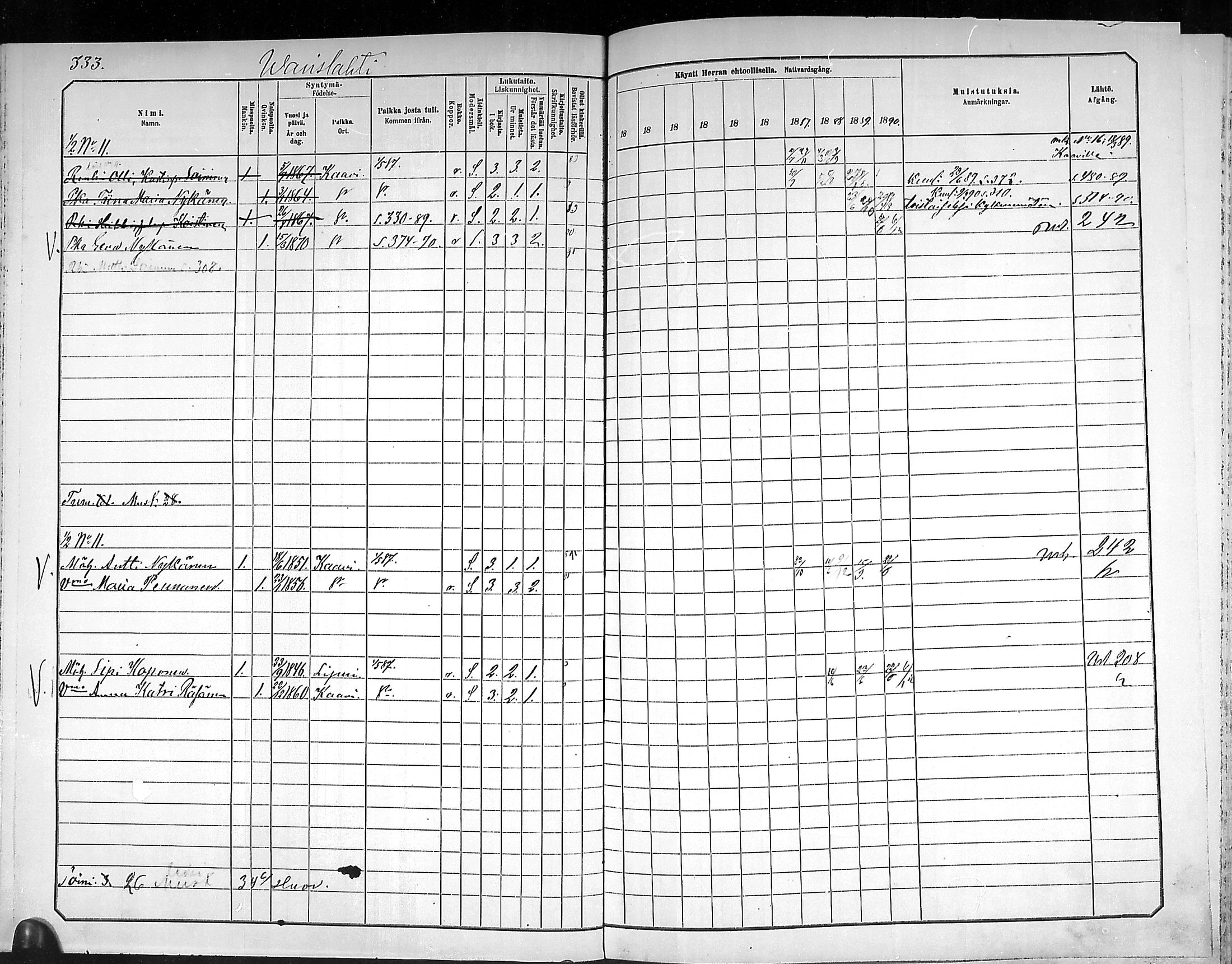 [ ../kirjat/Kirkonkirjat/outokumpu/rippikirja_1881-1890_mko1-13/kuvat/333.jpg ]