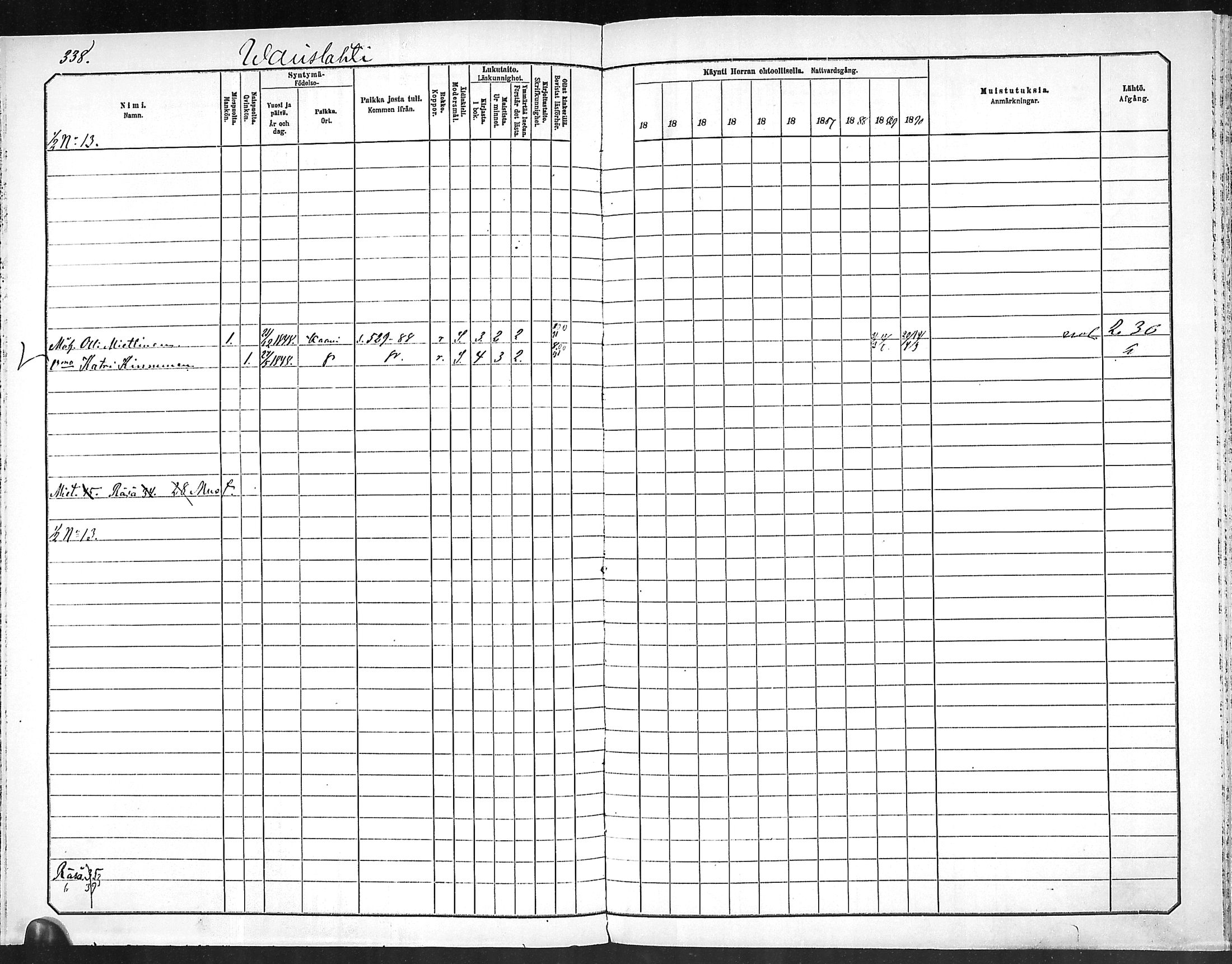 [ ../kirjat/Kirkonkirjat/outokumpu/rippikirja_1881-1890_mko1-13/kuvat/338.jpg ]