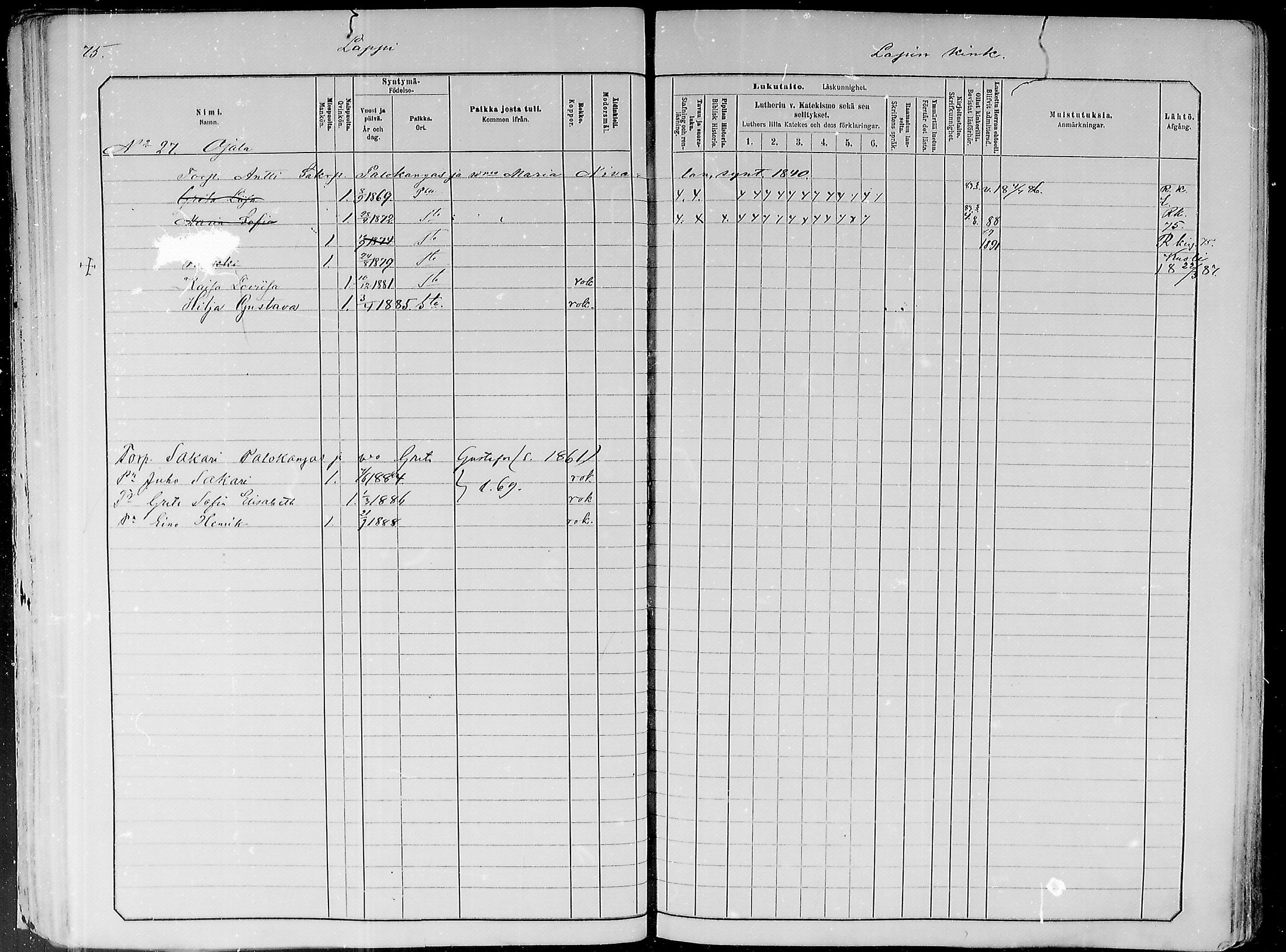 [ ../kirjat/Kirkonkirjat/paavola/lastenkirja_1882-1891_mko1-16/kuvat/73.jpg ]