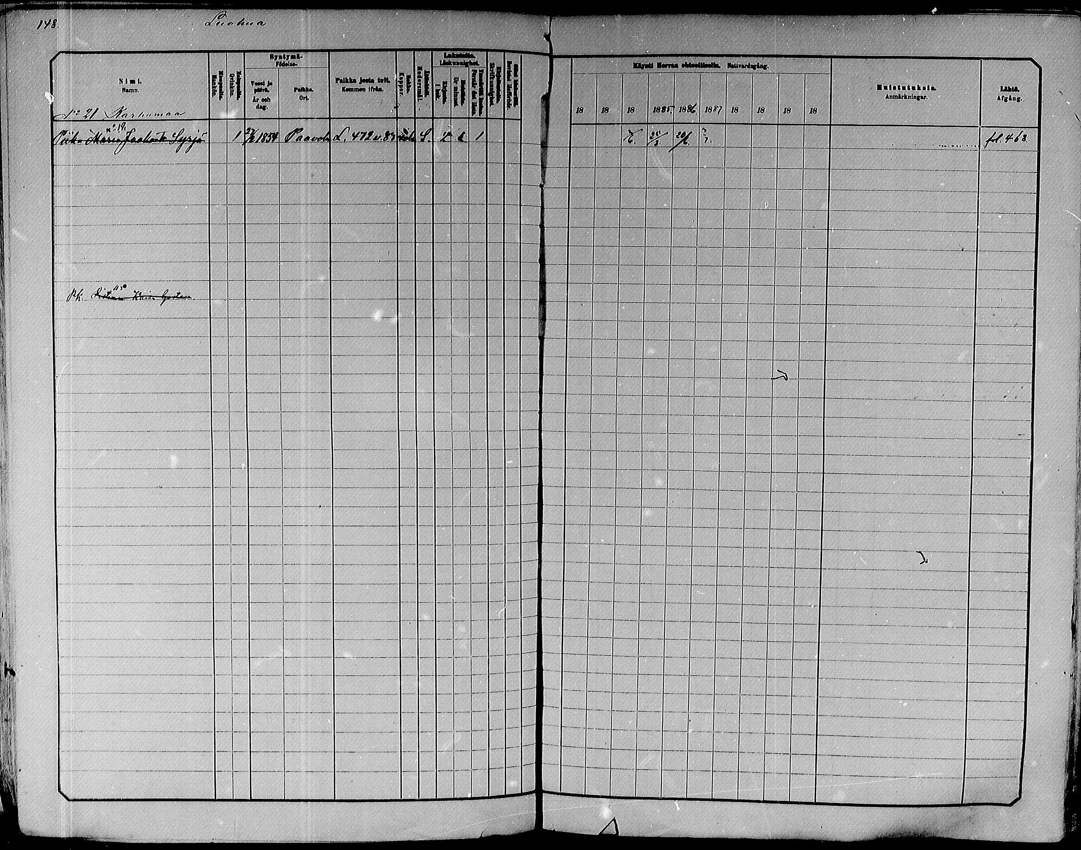 [ ../kirjat/Kirkonkirjat/paavola/rippikirja_1882-1891_mko132-150/kuvat/130.jpg ]