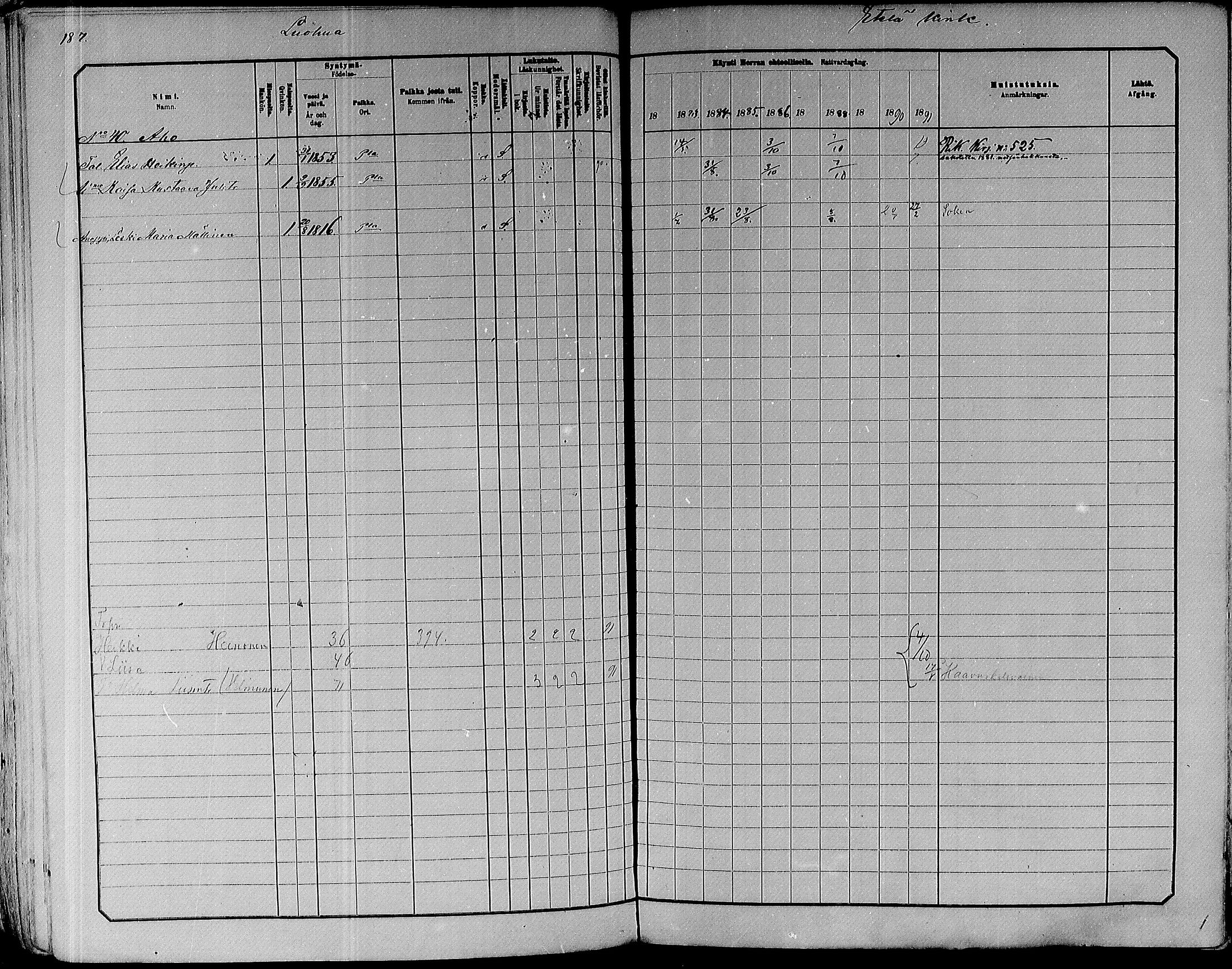 [ ../kirjat/Kirkonkirjat/paavola/rippikirja_1882-1891_mko132-150/kuvat/169.jpg ]