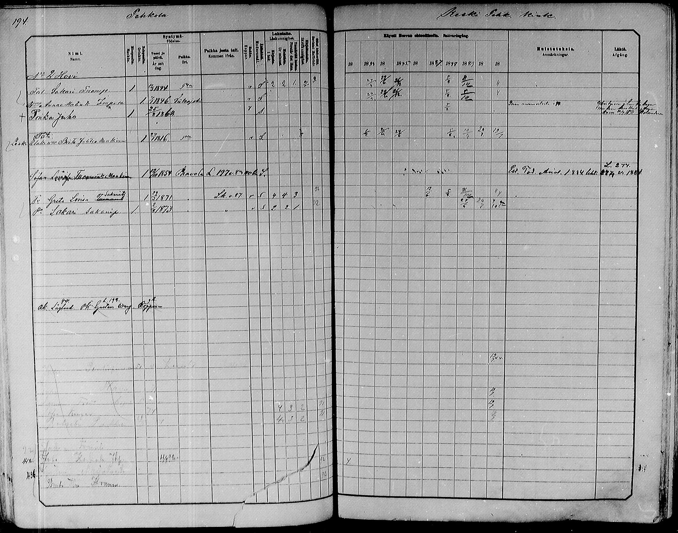 [ ../kirjat/Kirkonkirjat/paavola/rippikirja_1882-1891_mko132-150/kuvat/176.jpg ]