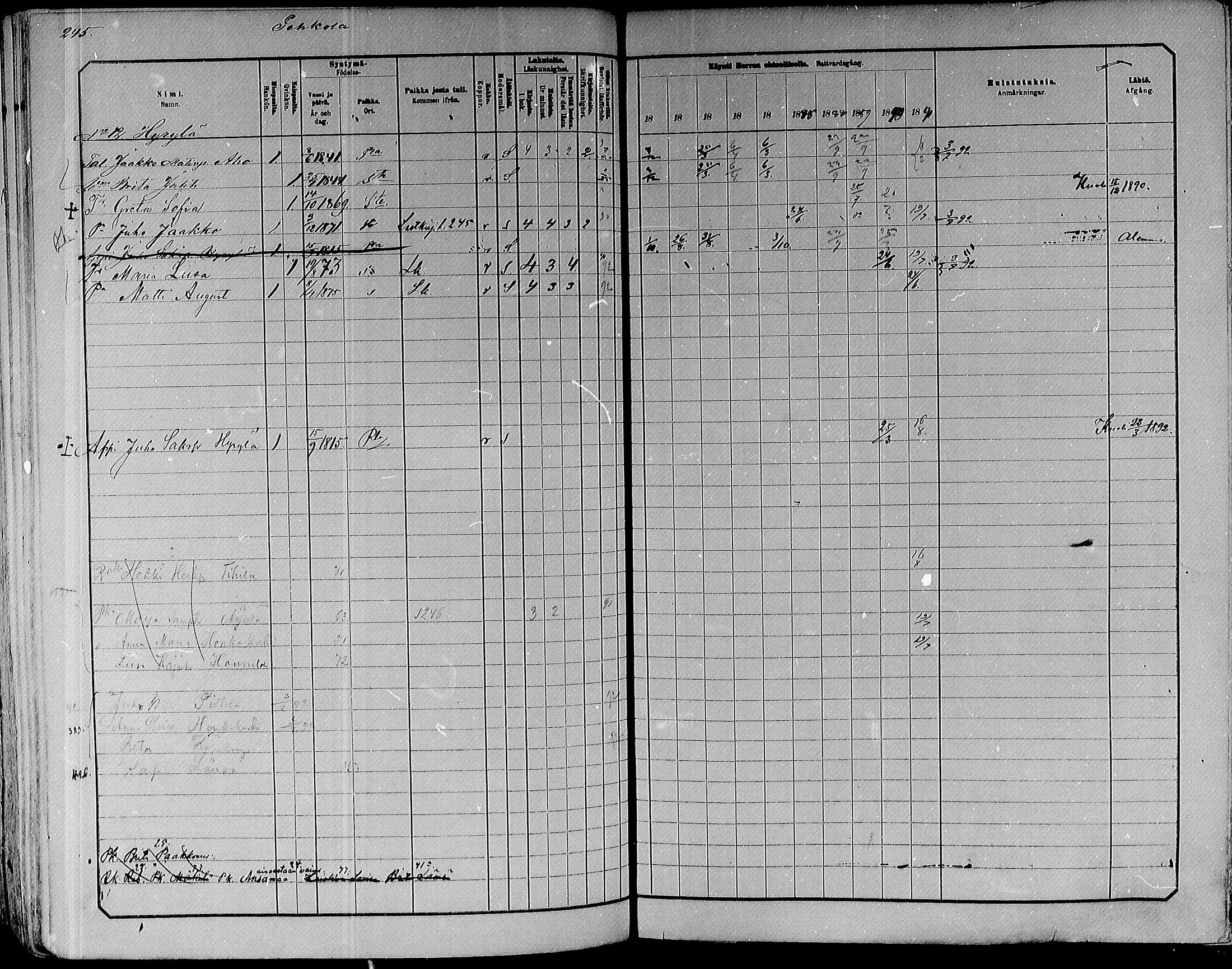 [ ../kirjat/Kirkonkirjat/paavola/rippikirja_1882-1891_mko132-150/kuvat/227.jpg ]