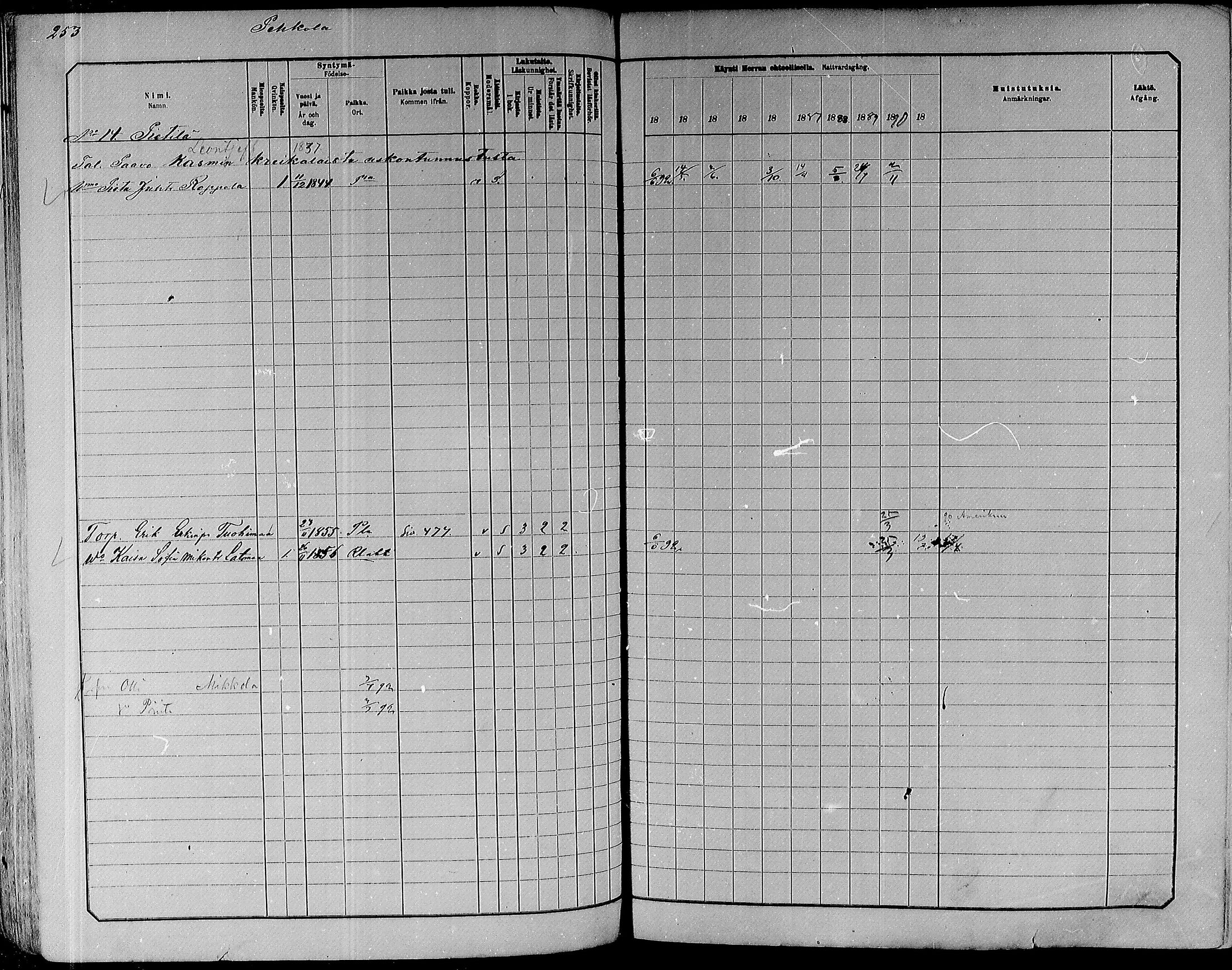 [ ../kirjat/Kirkonkirjat/paavola/rippikirja_1882-1891_mko132-150/kuvat/235.jpg ]