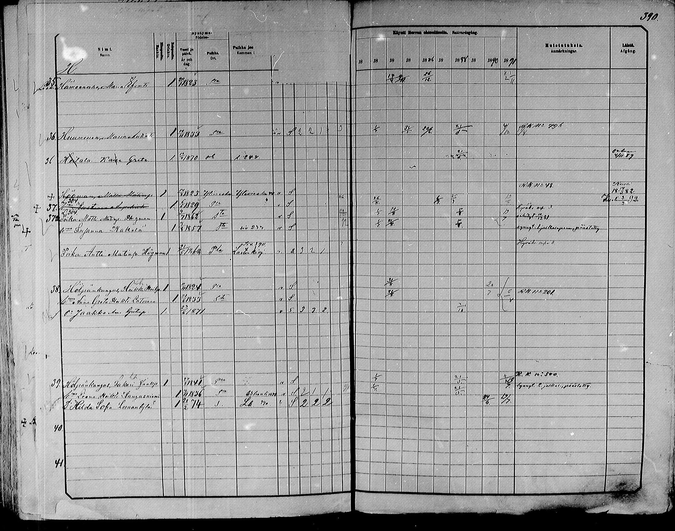 [ ../kirjat/Kirkonkirjat/paavola/rippikirja_1882-1891_mko132-150/kuvat/369.jpg ]