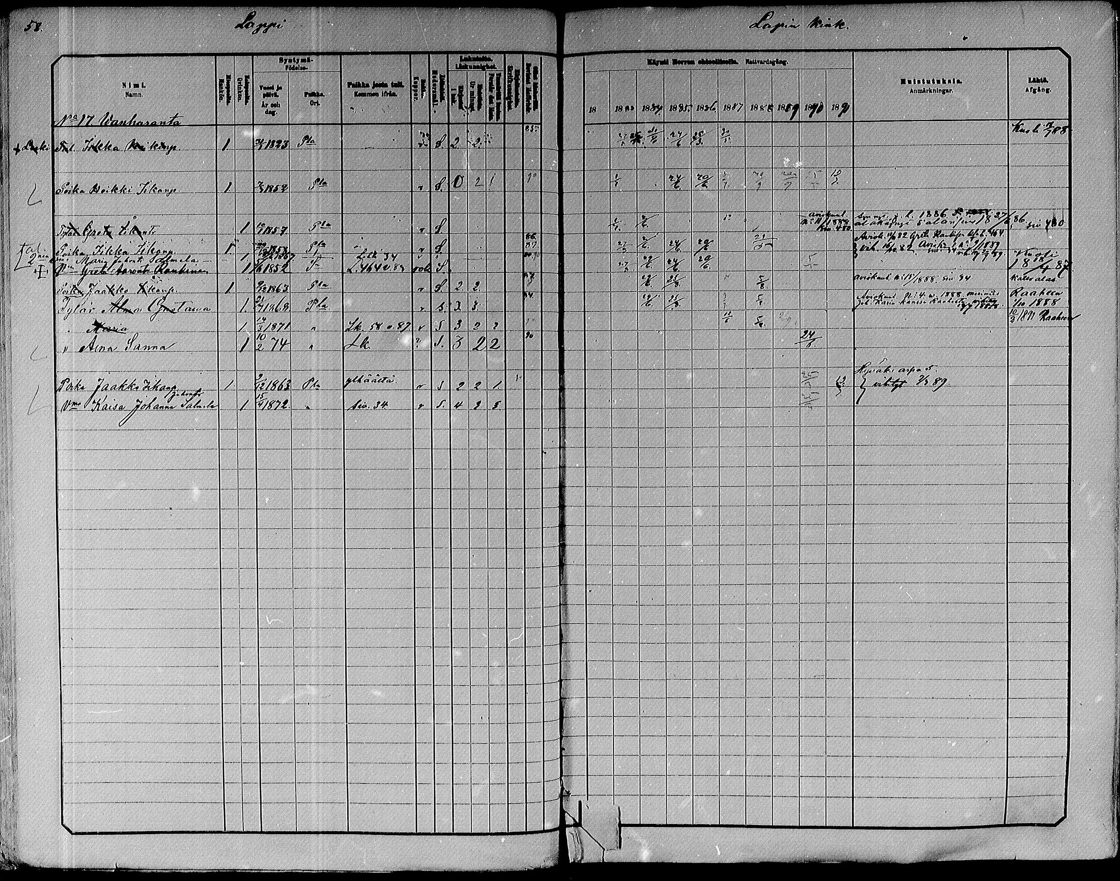 [ ../kirjat/Kirkonkirjat/paavola/rippikirja_1882-1891_mko132-150/kuvat/40.jpg ]