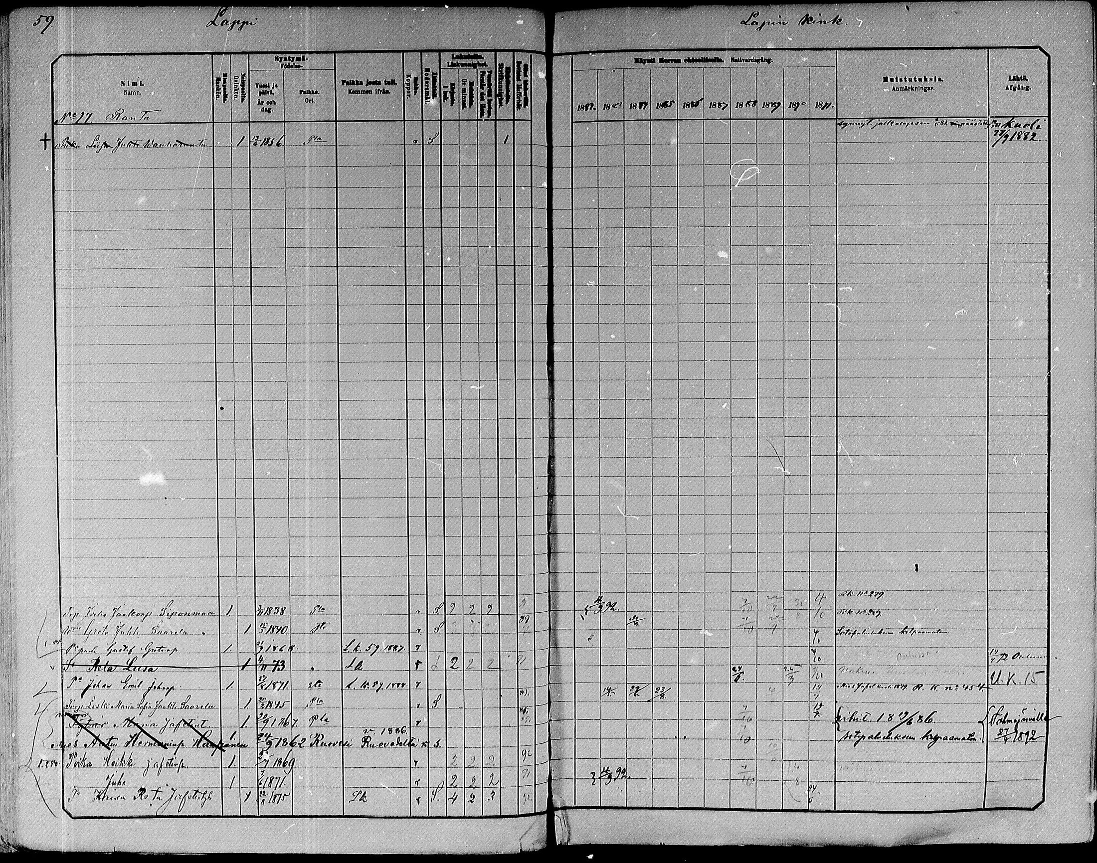 [ ../kirjat/Kirkonkirjat/paavola/rippikirja_1882-1891_mko132-150/kuvat/41.jpg ]