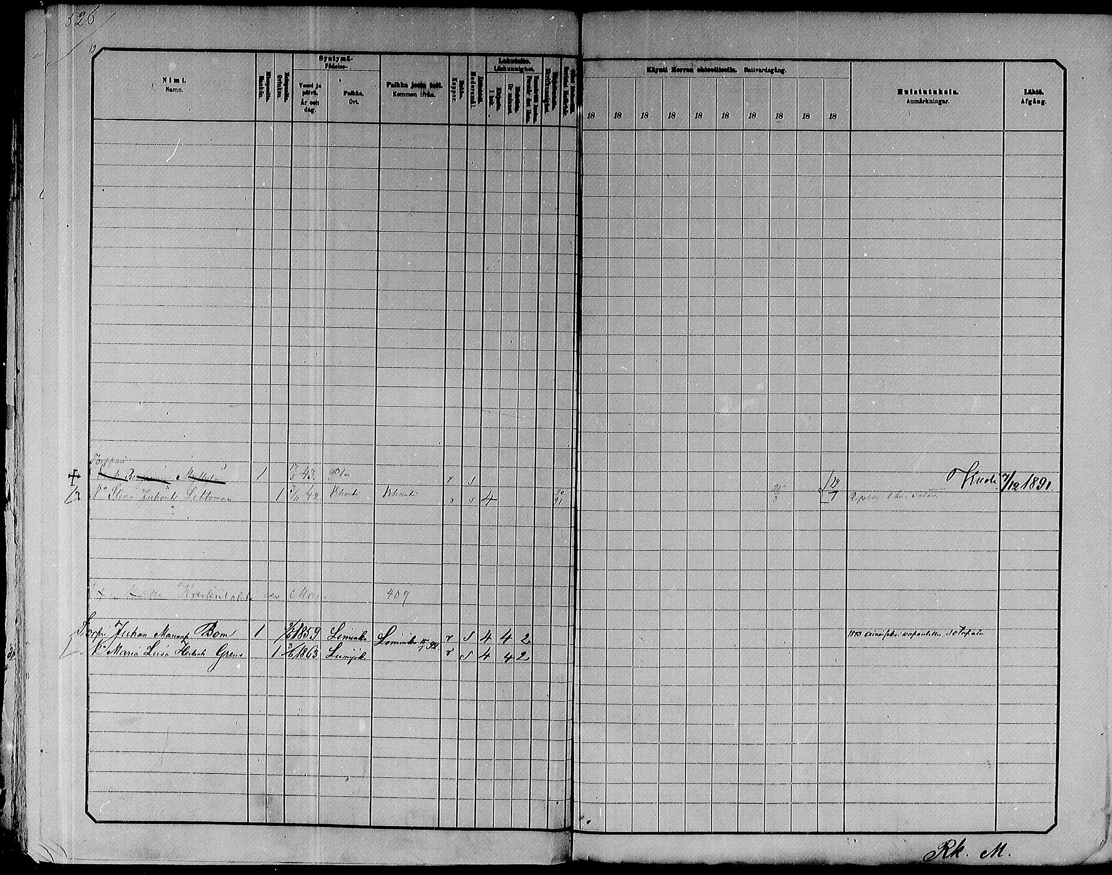 [ ../kirjat/Kirkonkirjat/paavola/rippikirja_1882-1891_mko132-150/kuvat/500.jpg ]