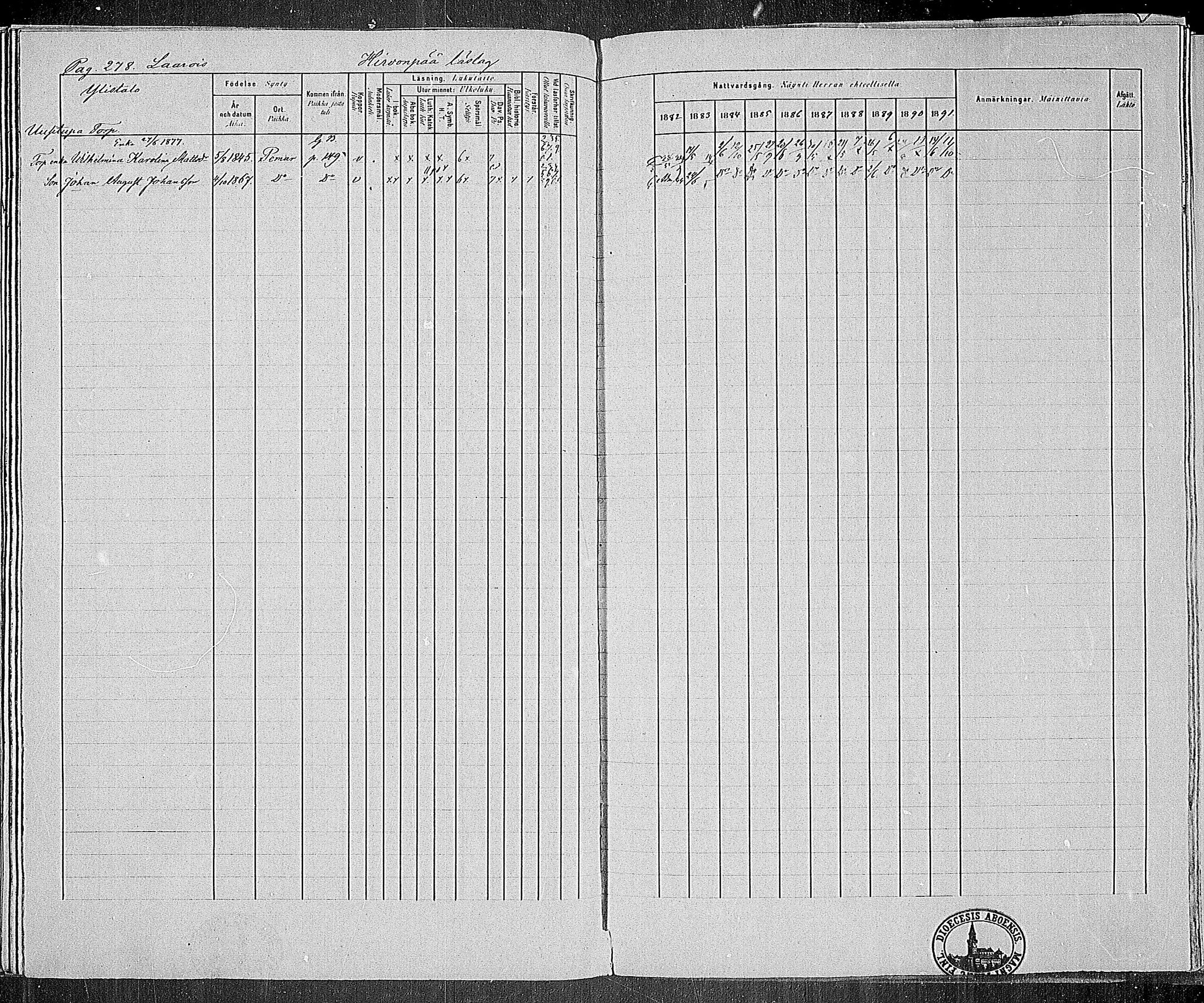 [ ../kirjat/Kirkonkirjat/paimio/rippikirja_1882-1891_mko102-124/kuvat/274.jpg ]