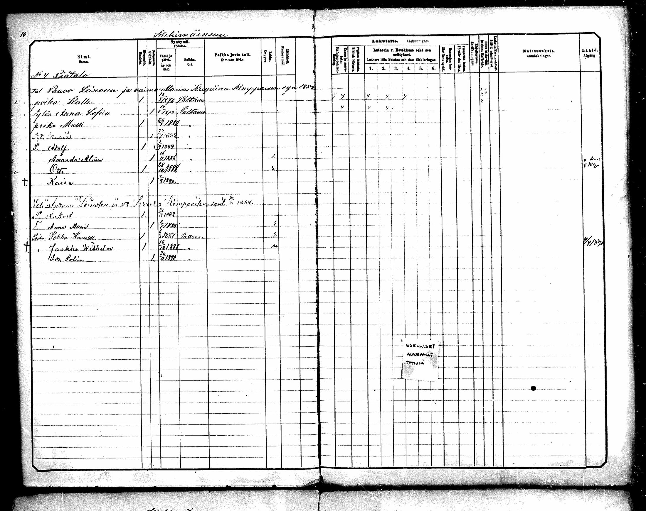[ ../kirjat/Kirkonkirjat/paltamo/lastenkirja_1861-1890_mko276-287/kuvat/6.jpg ]