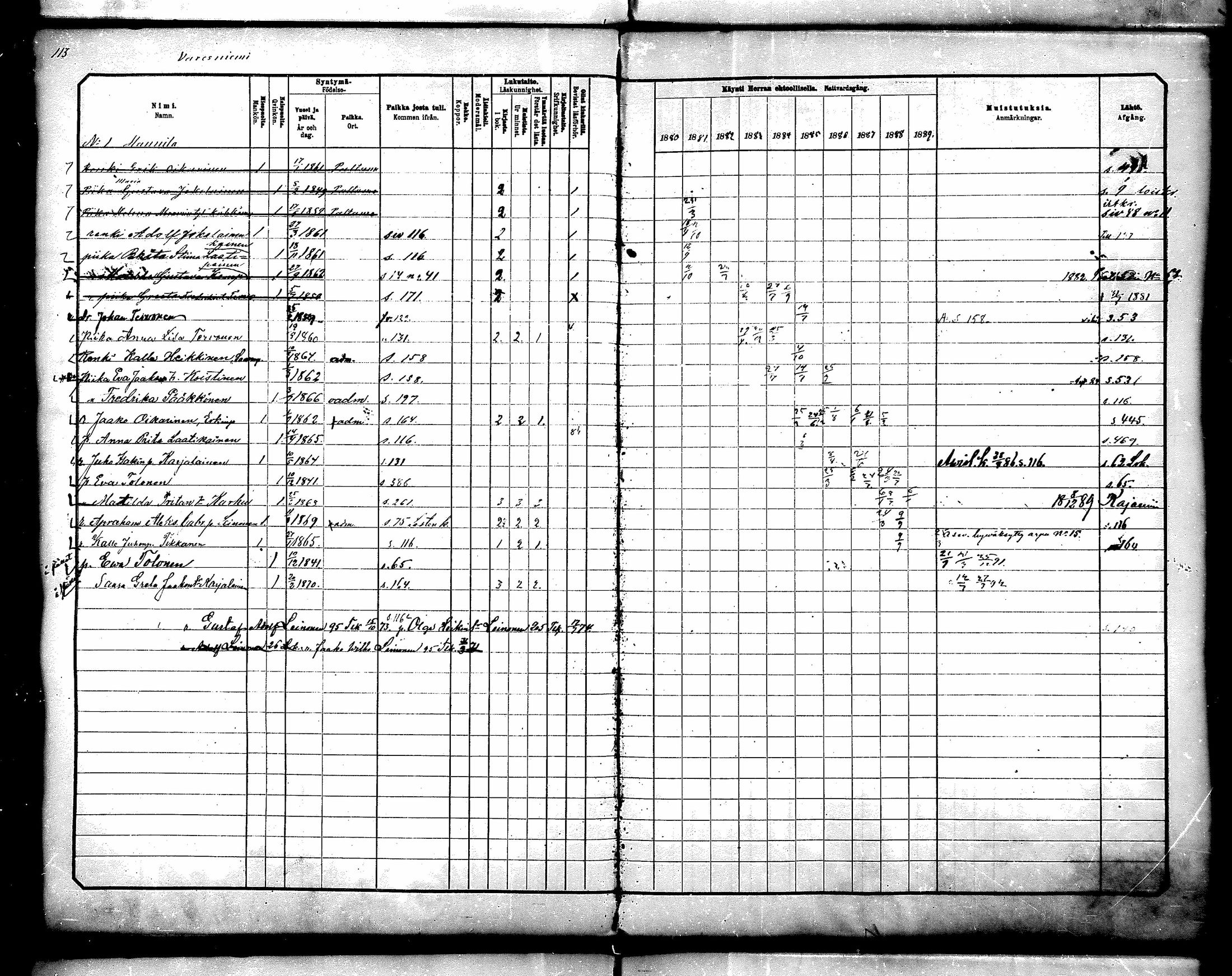 [ ../kirjat/Kirkonkirjat/paltamo/rippikirja_1880-1890_mko44-60/kuvat/100.jpg ]
