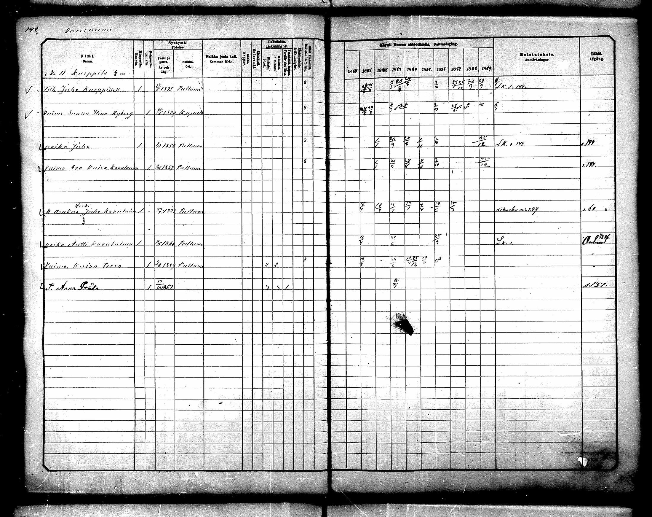 [ ../kirjat/Kirkonkirjat/paltamo/rippikirja_1880-1890_mko44-60/kuvat/127.jpg ]
