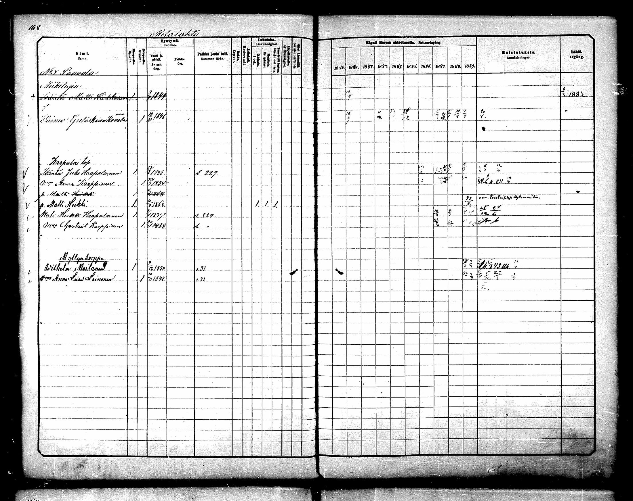 [ ../kirjat/Kirkonkirjat/paltamo/rippikirja_1880-1890_mko44-60/kuvat/151.jpg ]