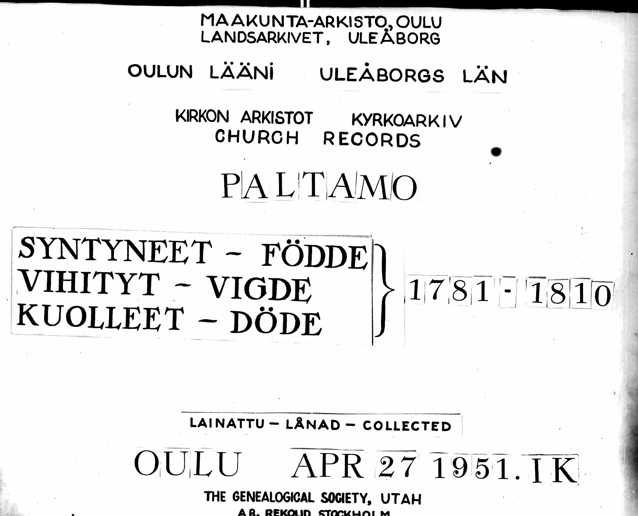 [ ../kirjat/Kirkonkirjat/paltamo/syntyneet-vihityt-kuolleet_1781-1810_ik185-186/kuvat/1.jpg ]