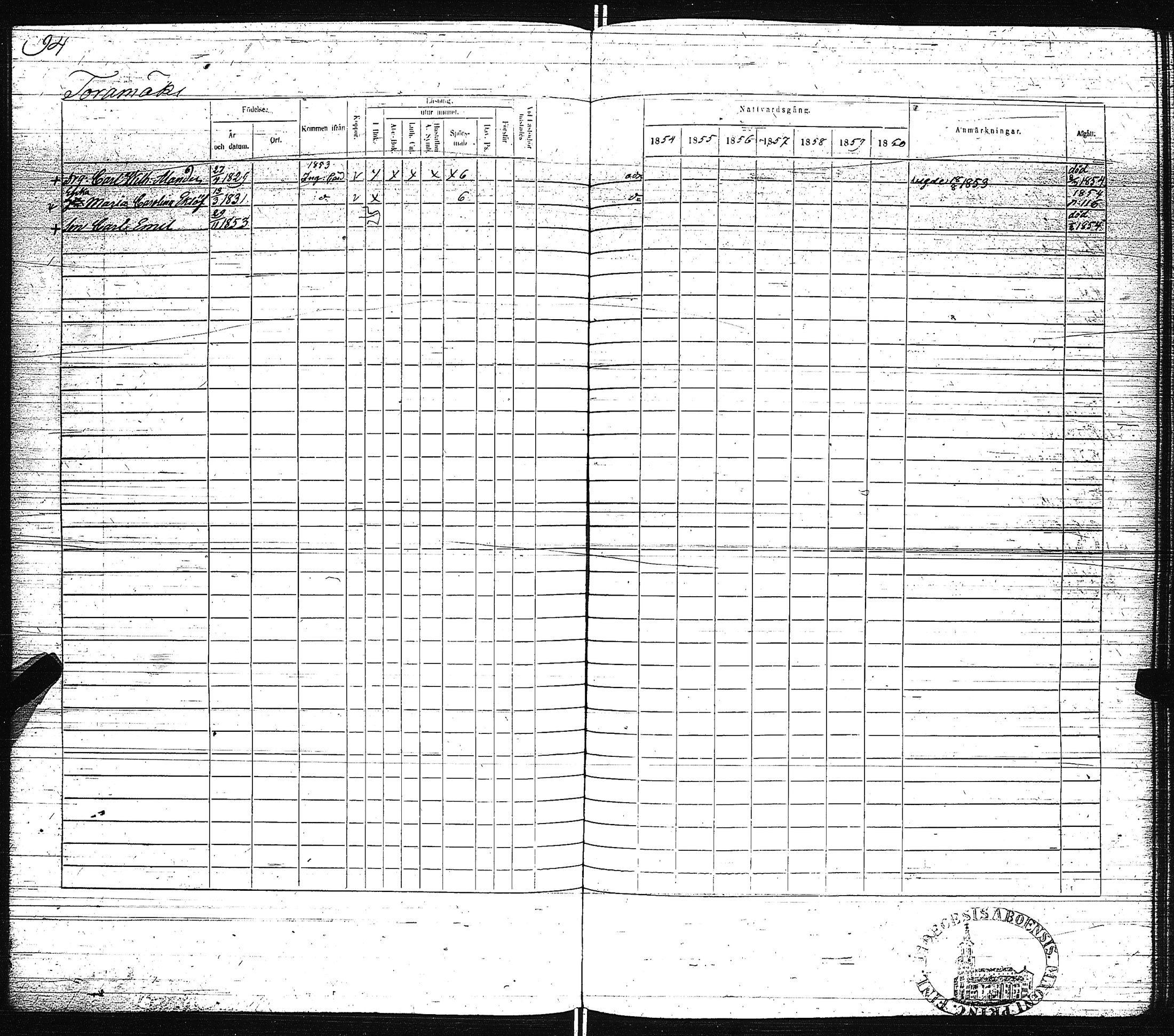 [ ../kirjat/Kirkonkirjat/pertteli/rippikirja_1854-1860_jk1061/kuvat/97.jpg ]