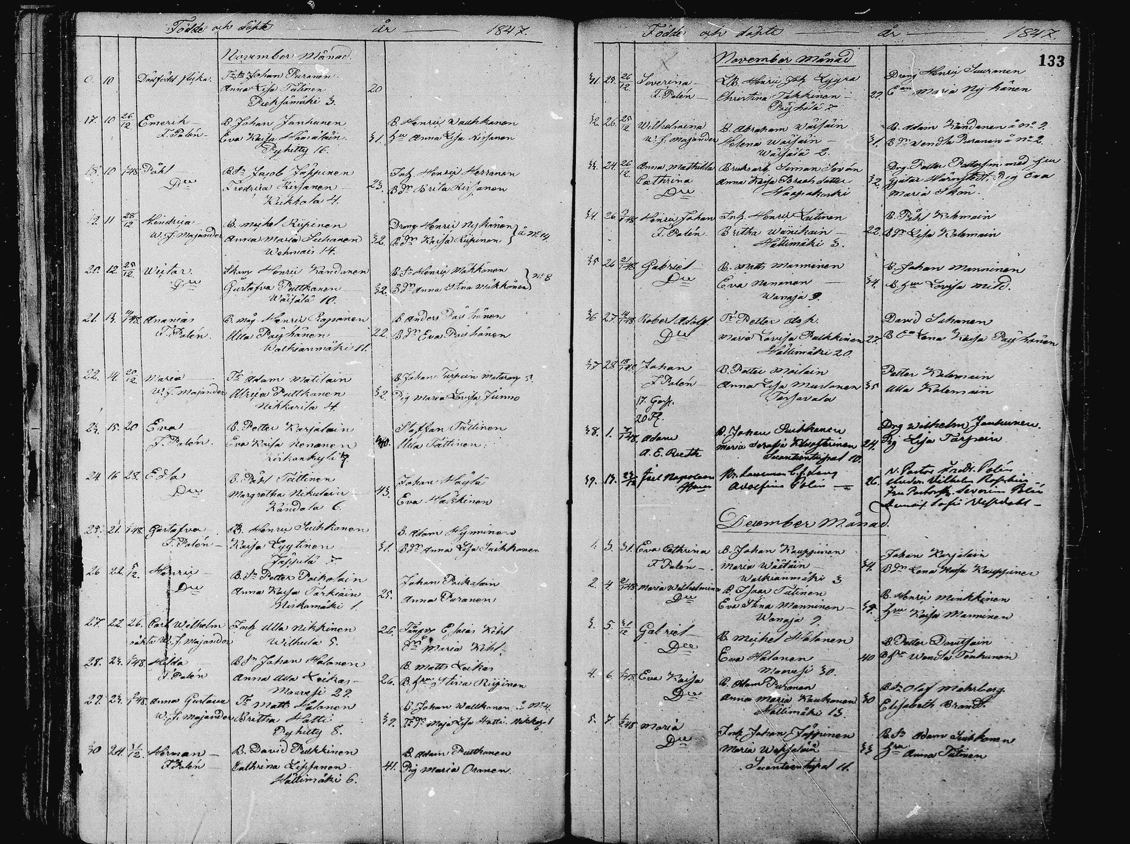 [ ../kirjat/Kirkonkirjat/pieksamaki/syntyneet_1836-1862_msrk_mko1-11/kuvat/133.jpg ]