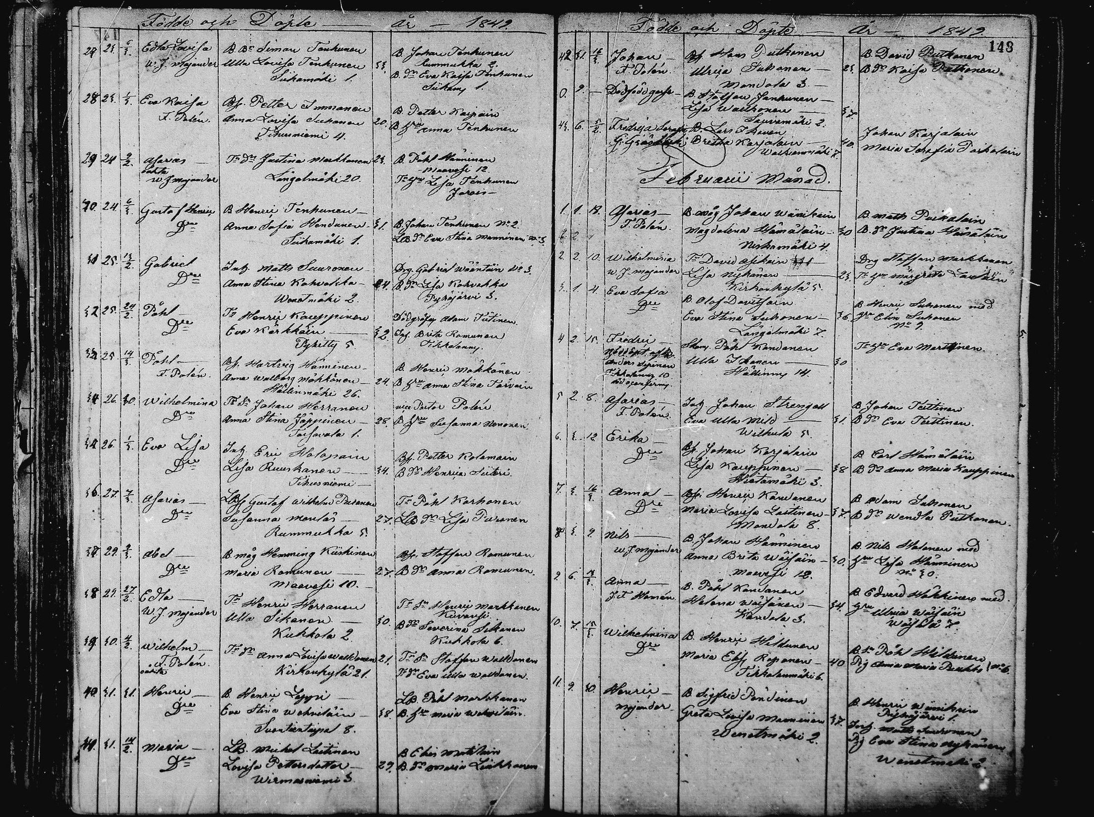 [ ../kirjat/Kirkonkirjat/pieksamaki/syntyneet_1836-1862_msrk_mko1-11/kuvat/148.jpg ]