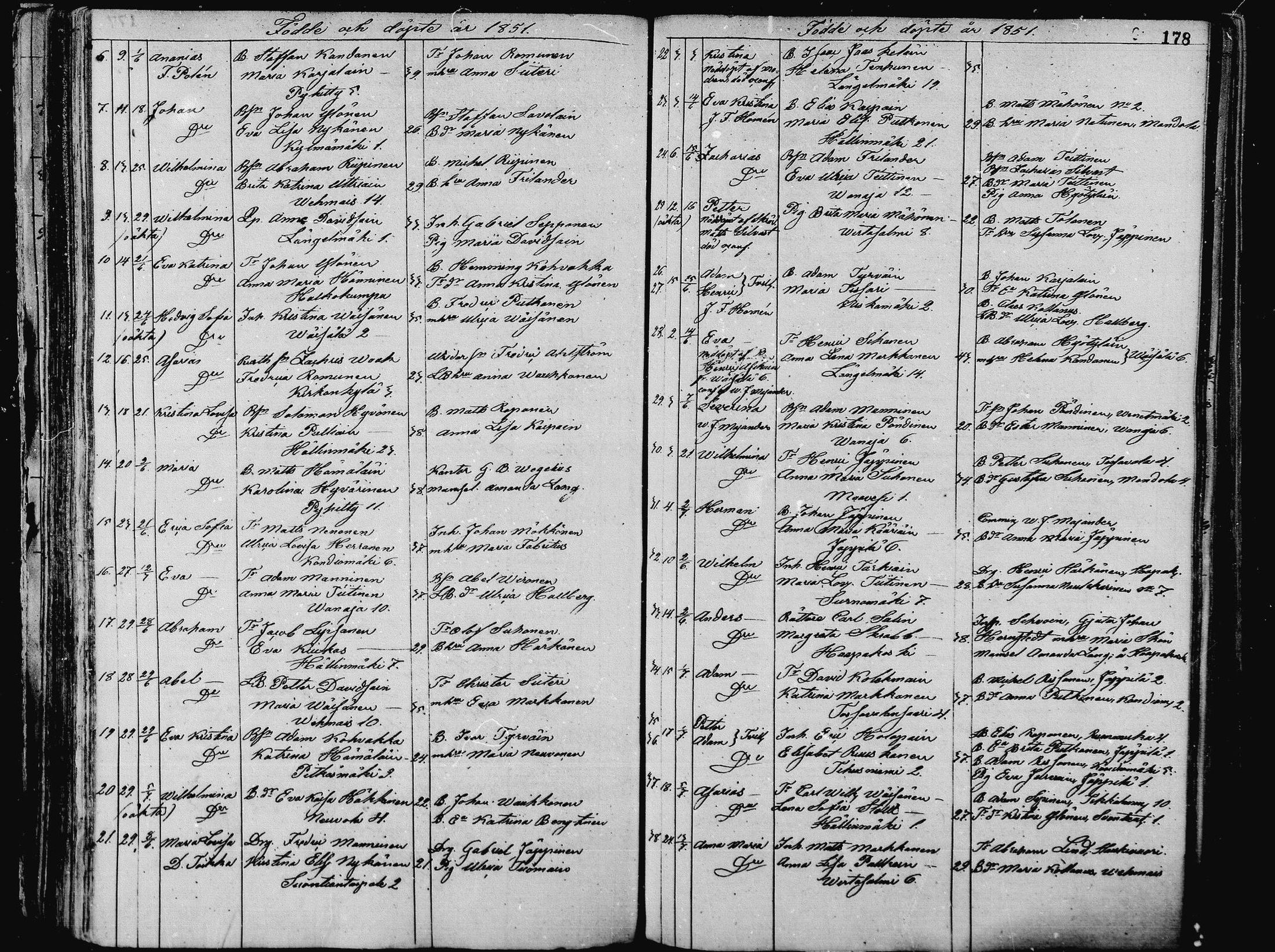 [ ../kirjat/Kirkonkirjat/pieksamaki/syntyneet_1836-1862_msrk_mko1-11/kuvat/178.jpg ]