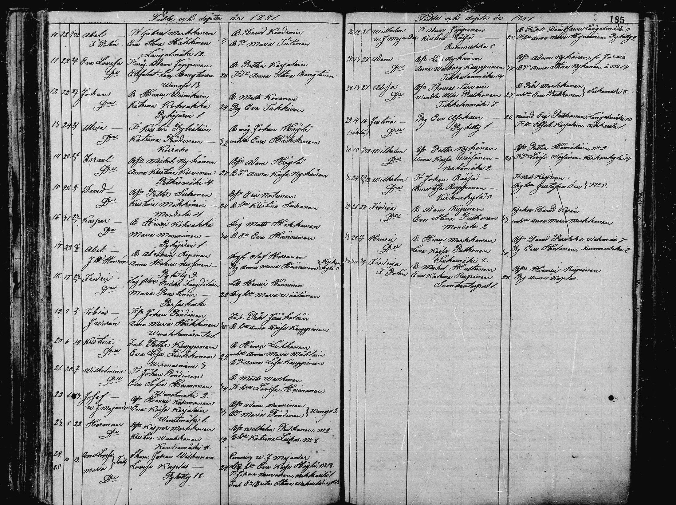 [ ../kirjat/Kirkonkirjat/pieksamaki/syntyneet_1836-1862_msrk_mko1-11/kuvat/185.jpg ]