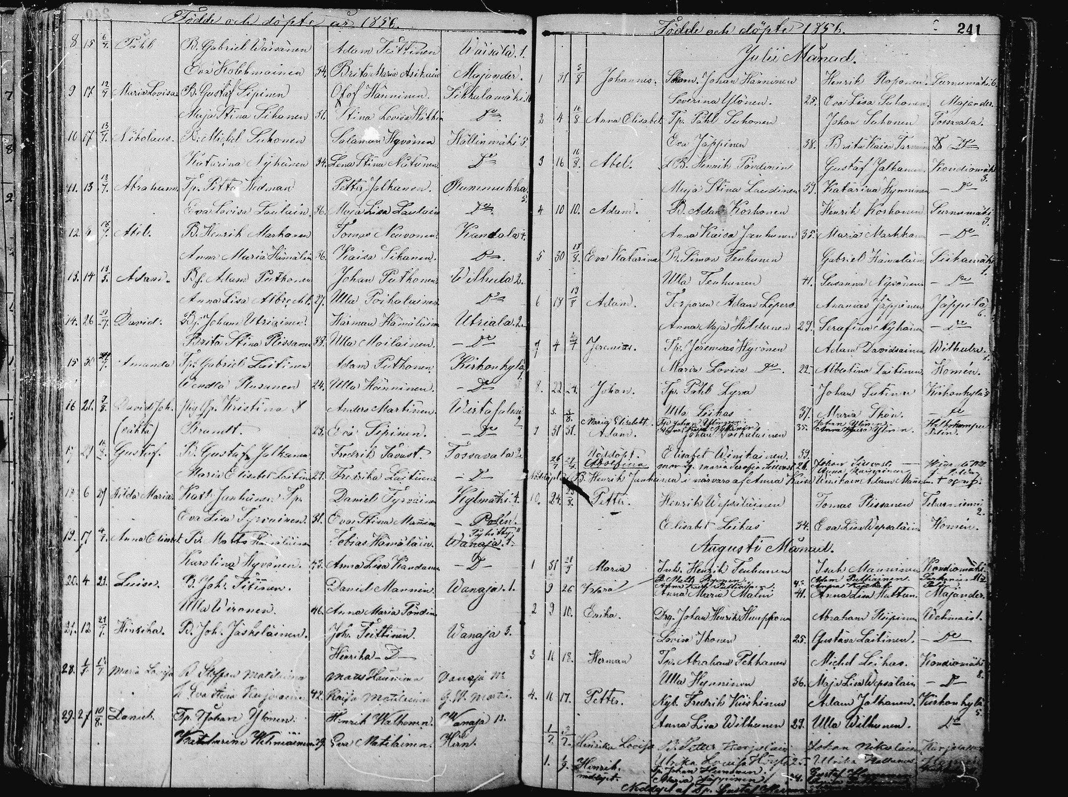 [ ../kirjat/Kirkonkirjat/pieksamaki/syntyneet_1836-1862_msrk_mko1-11/kuvat/241.jpg ]