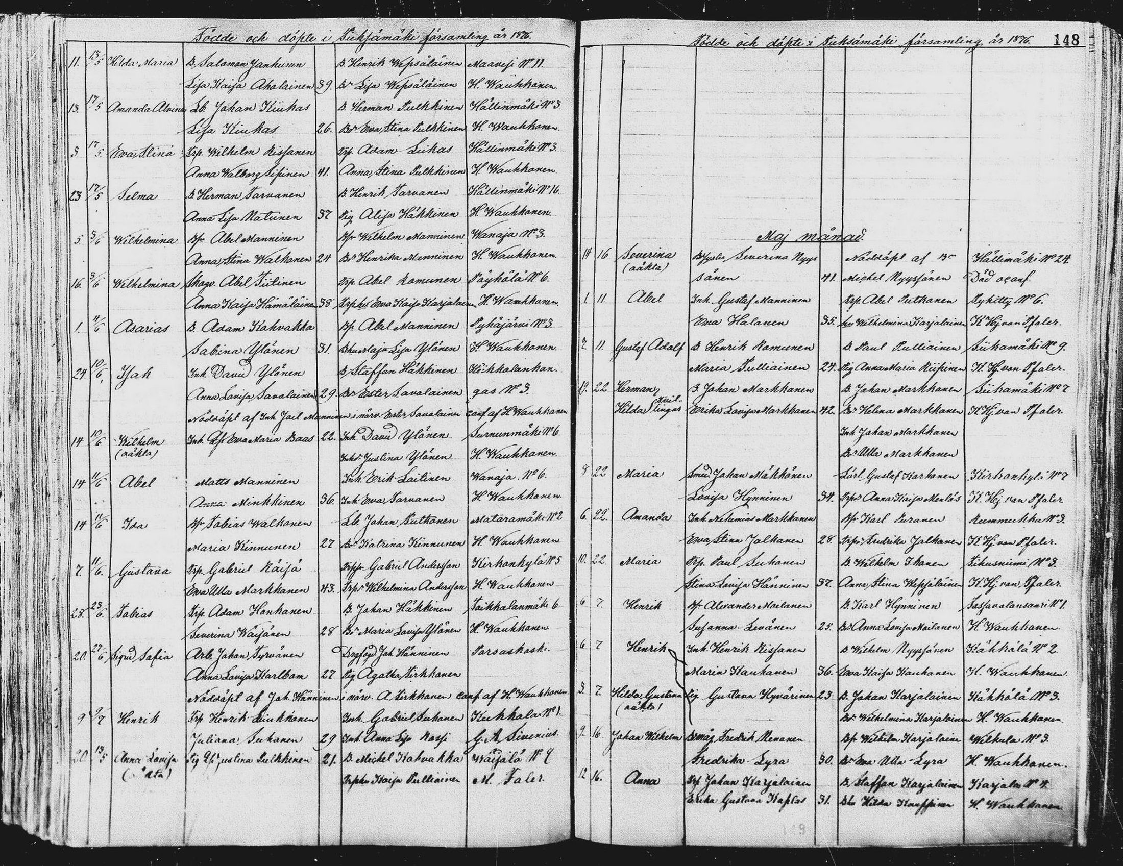 [ ../kirjat/Kirkonkirjat/pieksamaki/syntyneet_1863-1884_msrk_mko12-20/kuvat/149.jpg ]