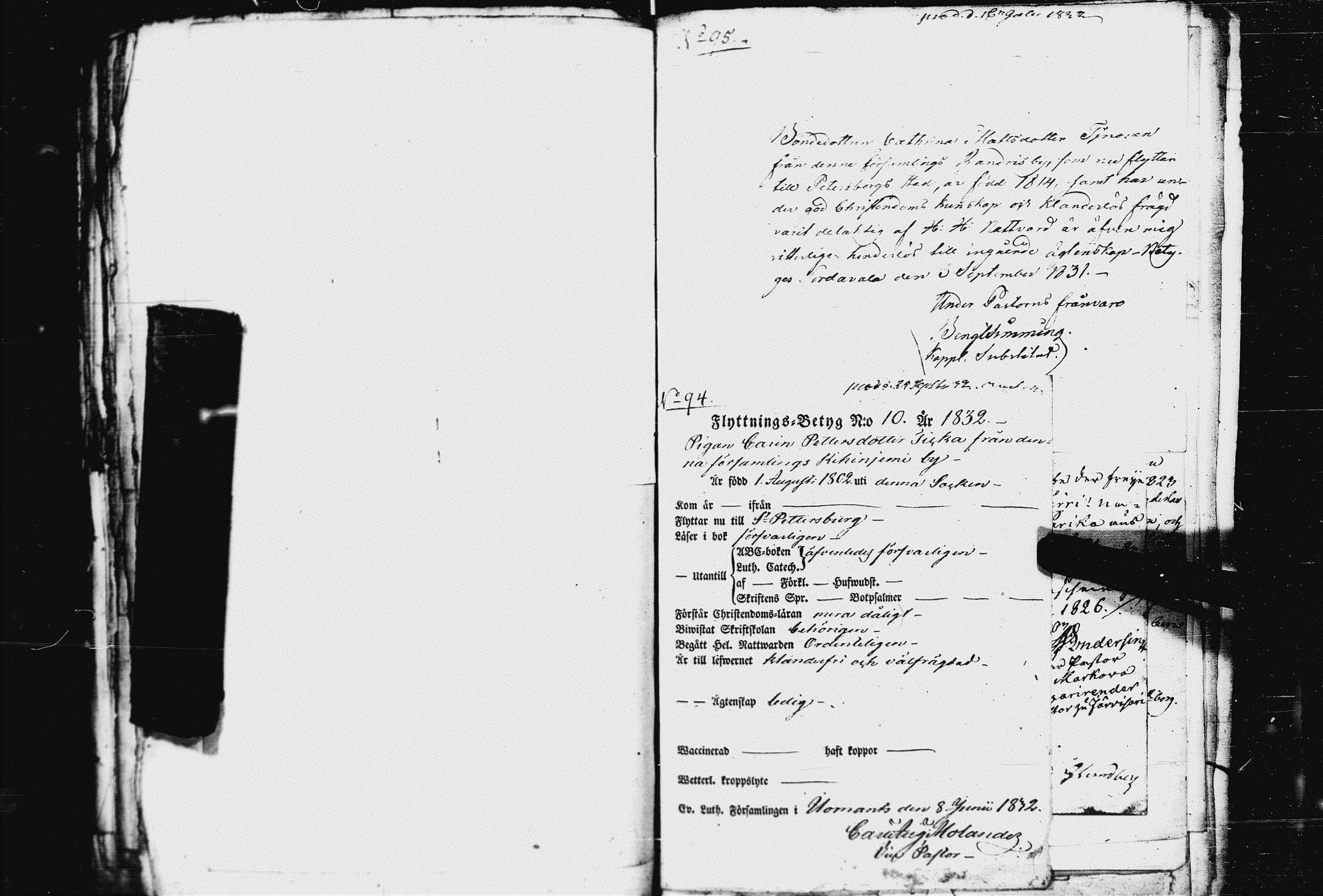 [ ../kirjat/Kirkonkirjat/pietarin_suomalainen_marian_srk/muuttokirjoja_1829-1832_es449-450/kuvat/424.jpg ]