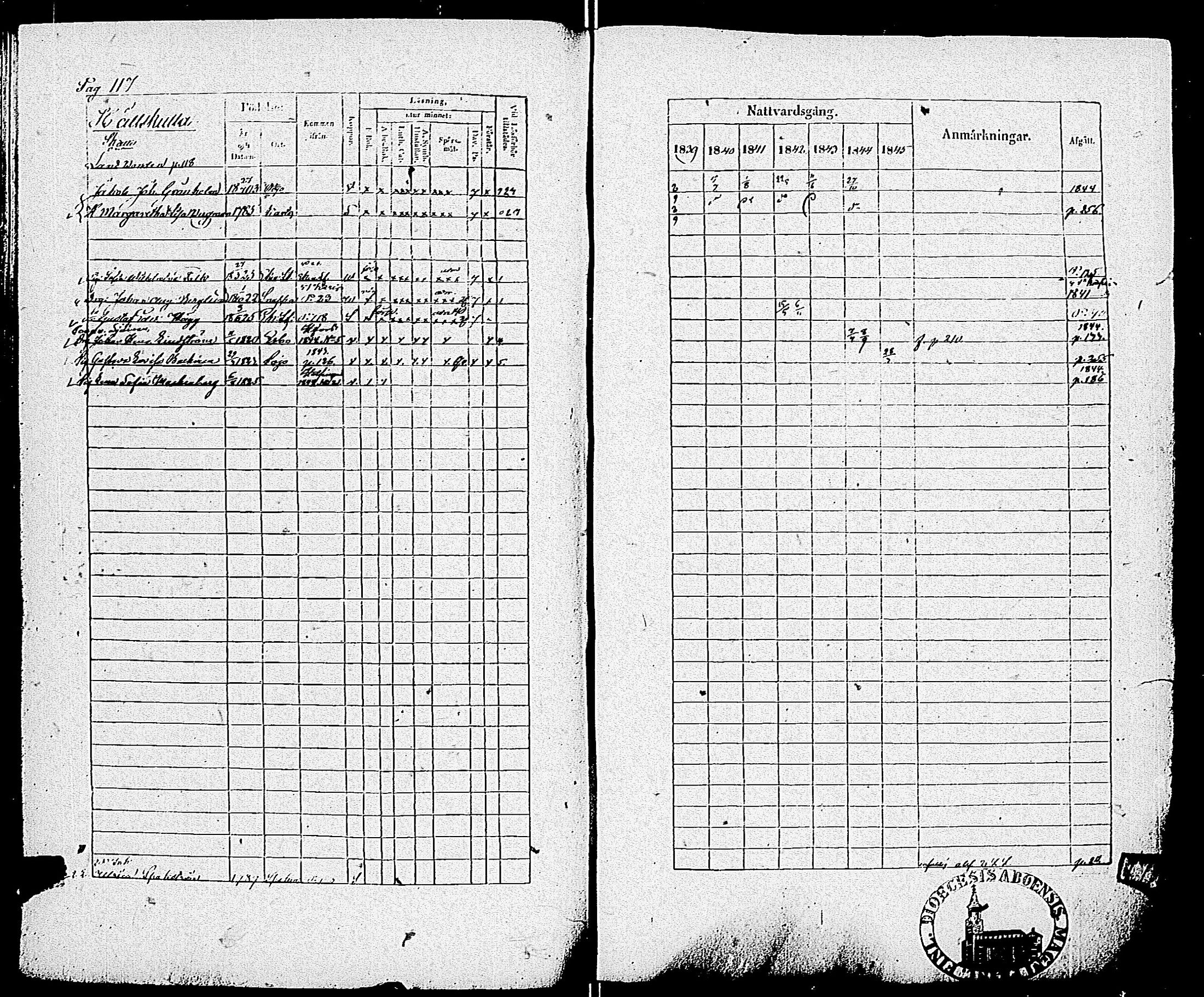 [ ../kirjat/Kirkonkirjat/pohja/rippikirja_1839-1845_es113-114/kuvat/119.jpg ]