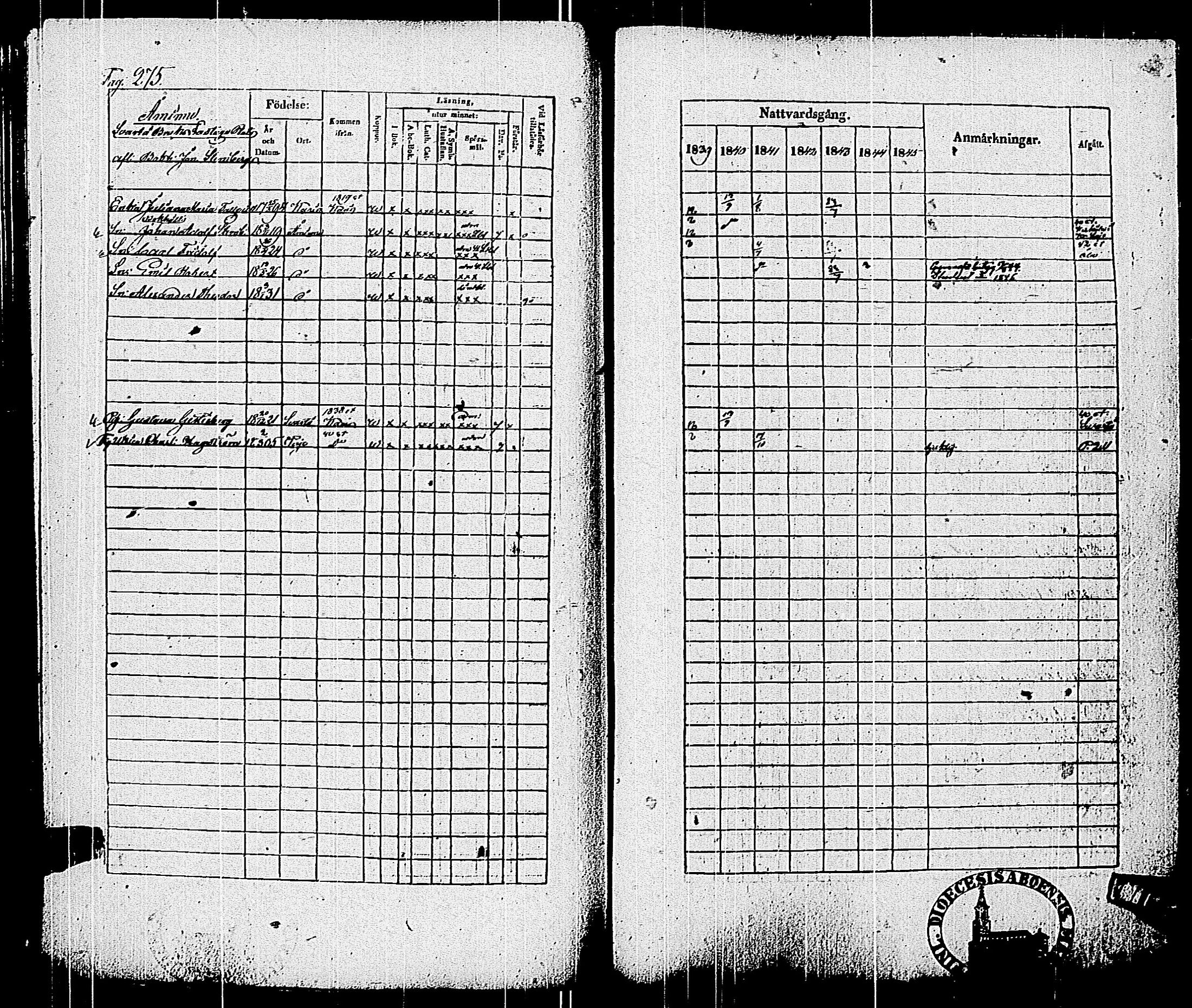[ ../kirjat/Kirkonkirjat/pohja/rippikirja_1839-1845_es113-114/kuvat/284.jpg ]