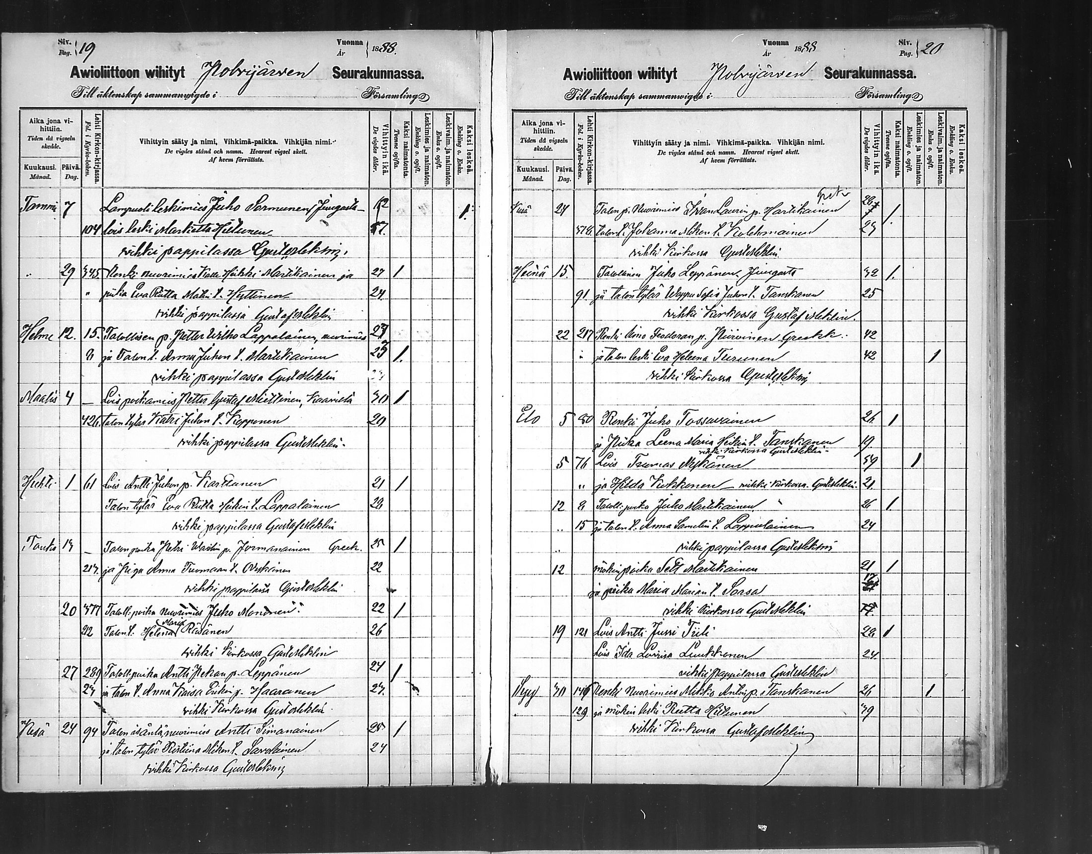 [ ../kirjat/Kirkonkirjat/polvijarvi/vihityt_1880-1891_mko145/kuvat/10.jpg ]