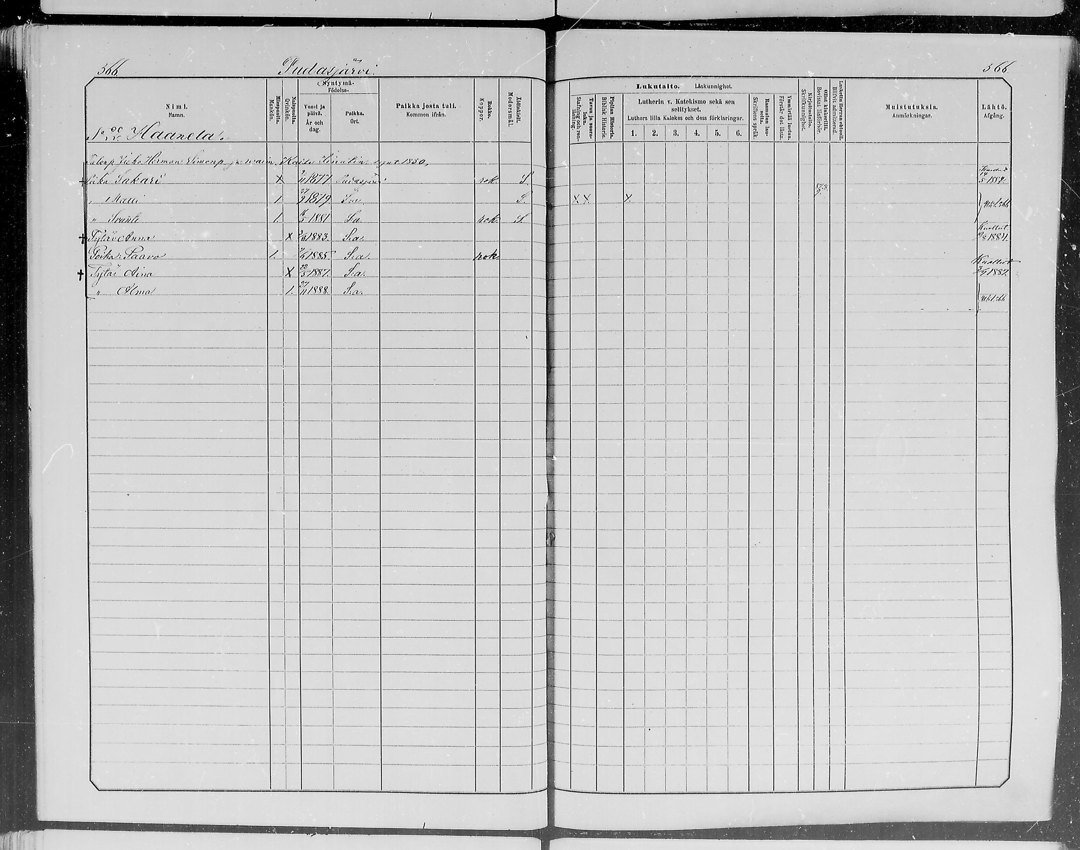 [ ../kirjat/Kirkonkirjat/pudasjarvi/lastenkirja_1881-1890_mko495-504/kuvat/138.jpg ]