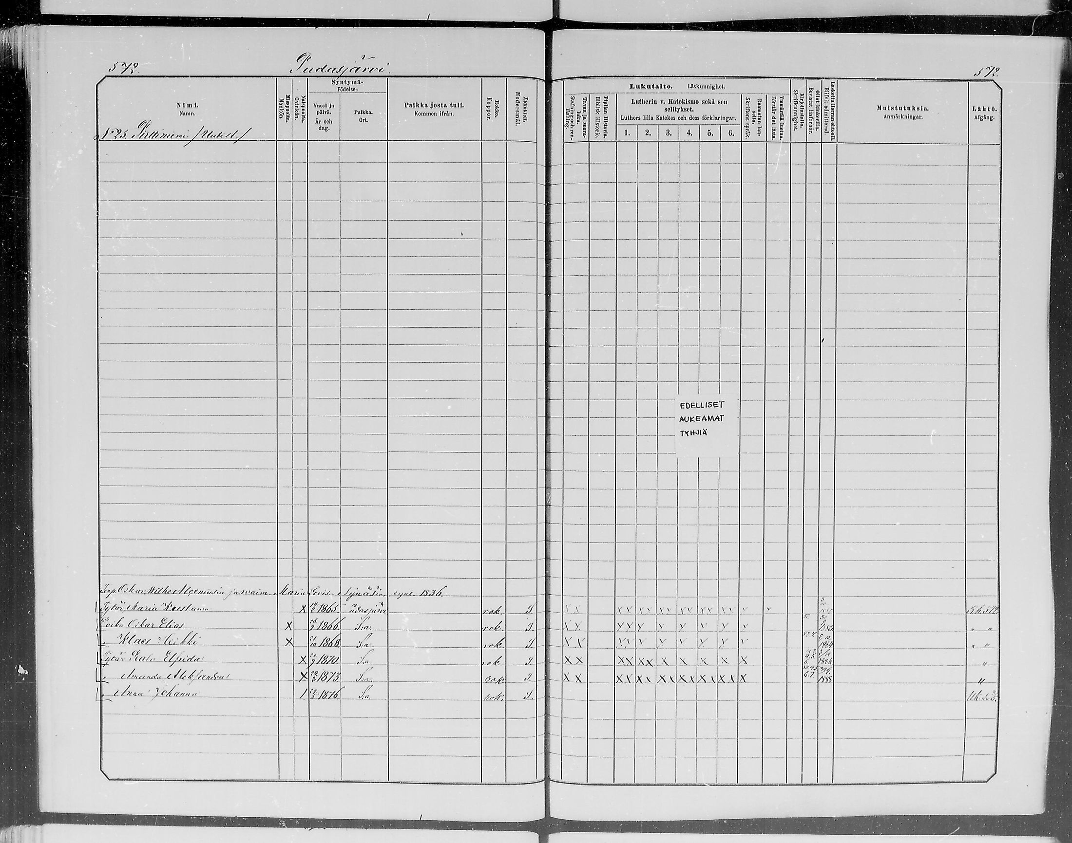 [ ../kirjat/Kirkonkirjat/pudasjarvi/lastenkirja_1881-1890_mko495-504/kuvat/143.jpg ]