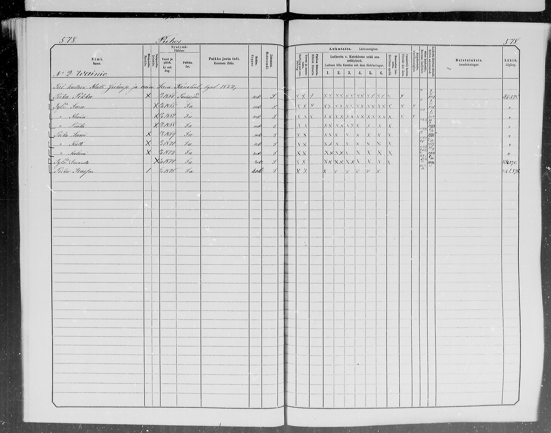 [ ../kirjat/Kirkonkirjat/pudasjarvi/lastenkirja_1881-1890_mko495-504/kuvat/148.jpg ]