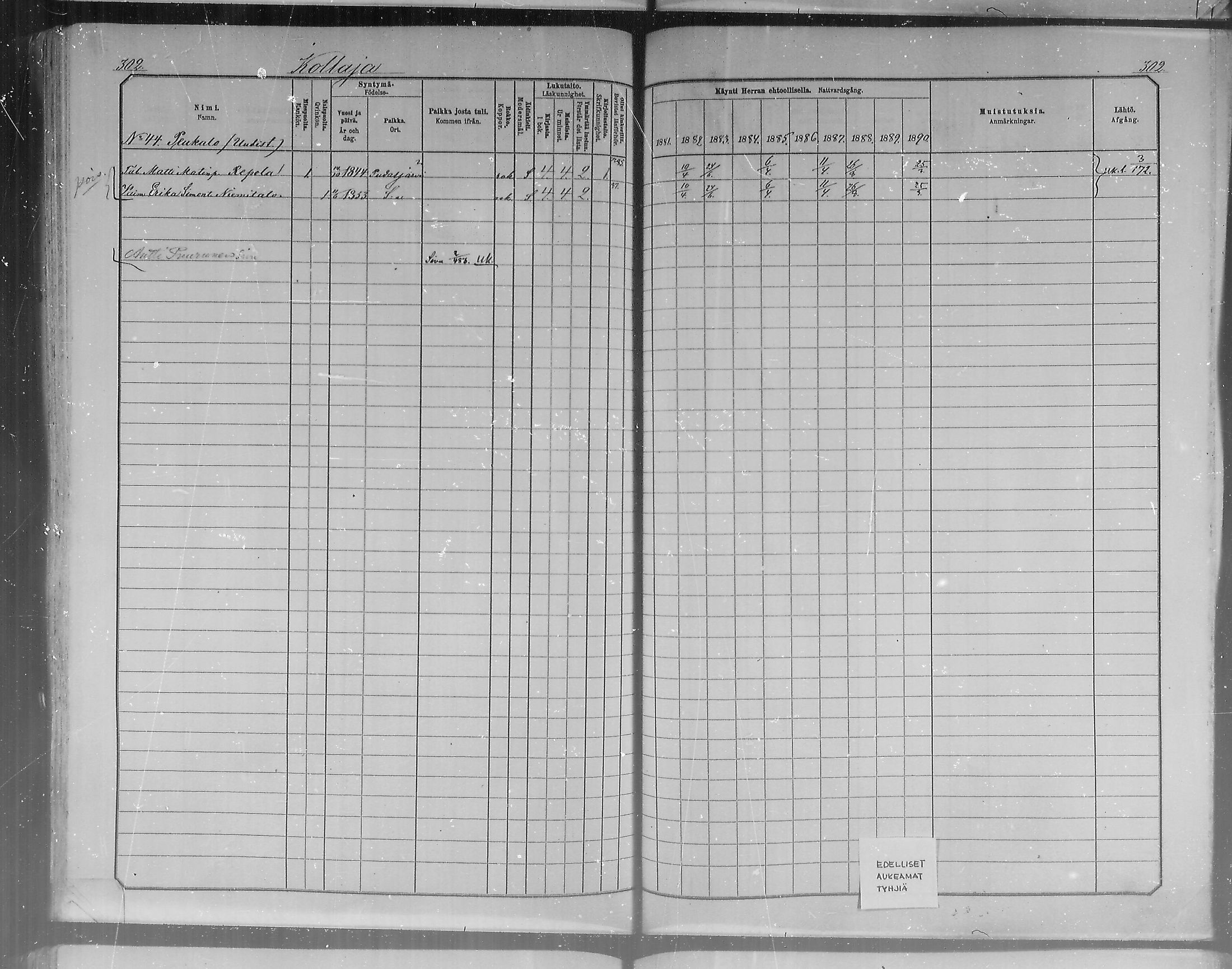 [ ../kirjat/Kirkonkirjat/pudasjarvi/rippikirja_1881-1890_mko46-57/kuvat/281.jpg ]