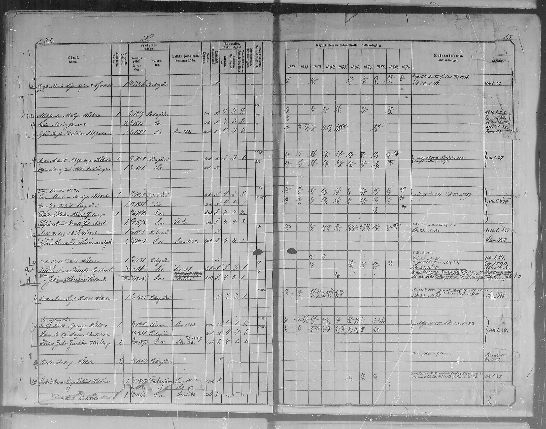 [ ../kirjat/Kirkonkirjat/pudasjarvi/rippikirja_1881-1890_mko71-77/kuvat/20.jpg ]