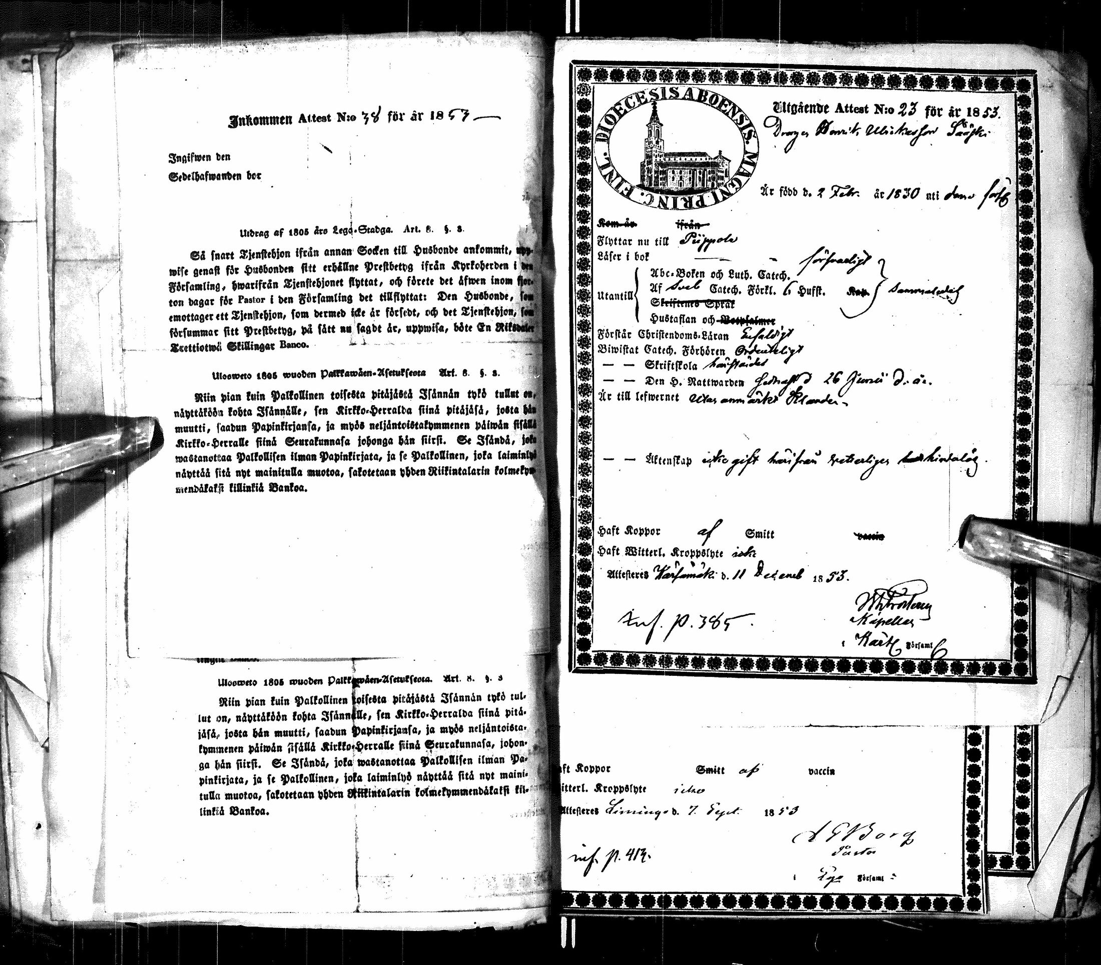 [ ../kirjat/Kirkonkirjat/pulkkila/muuttokirjoja_1850-1859_ik27/kuvat/153.jpg ]