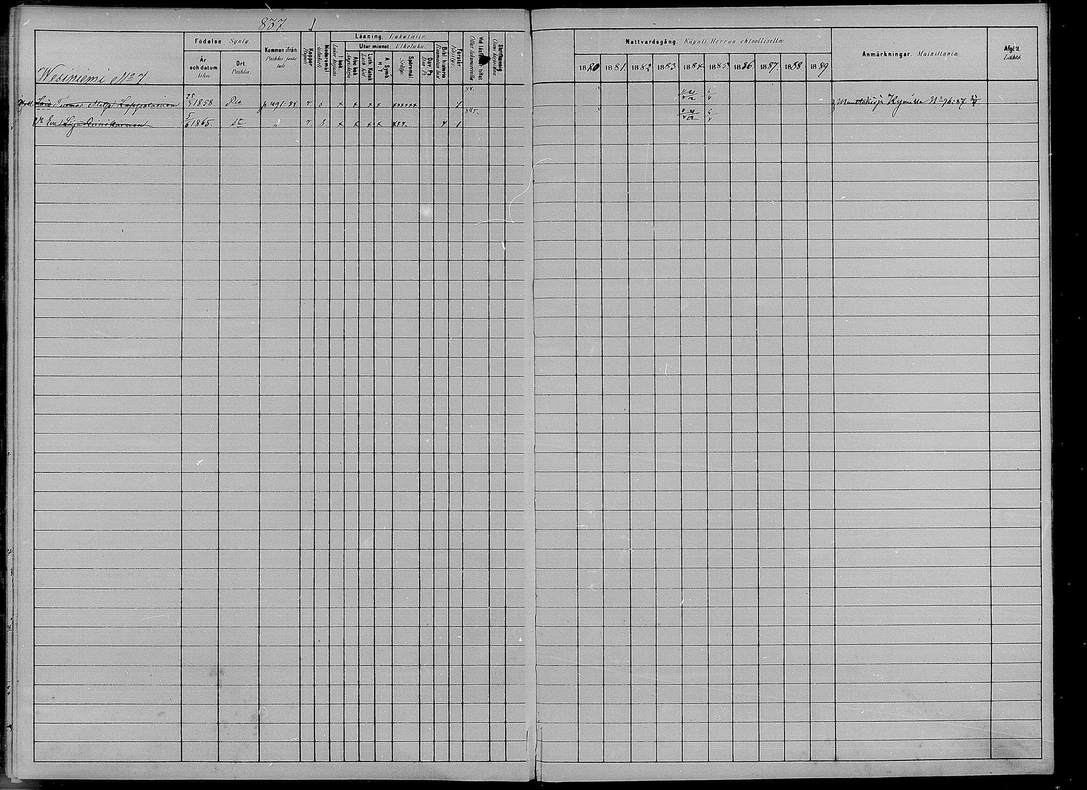 [ ../kirjat/Kirkonkirjat/puumala/rippikirja_1880-1889_mko98-111/kuvat/375.jpg ]